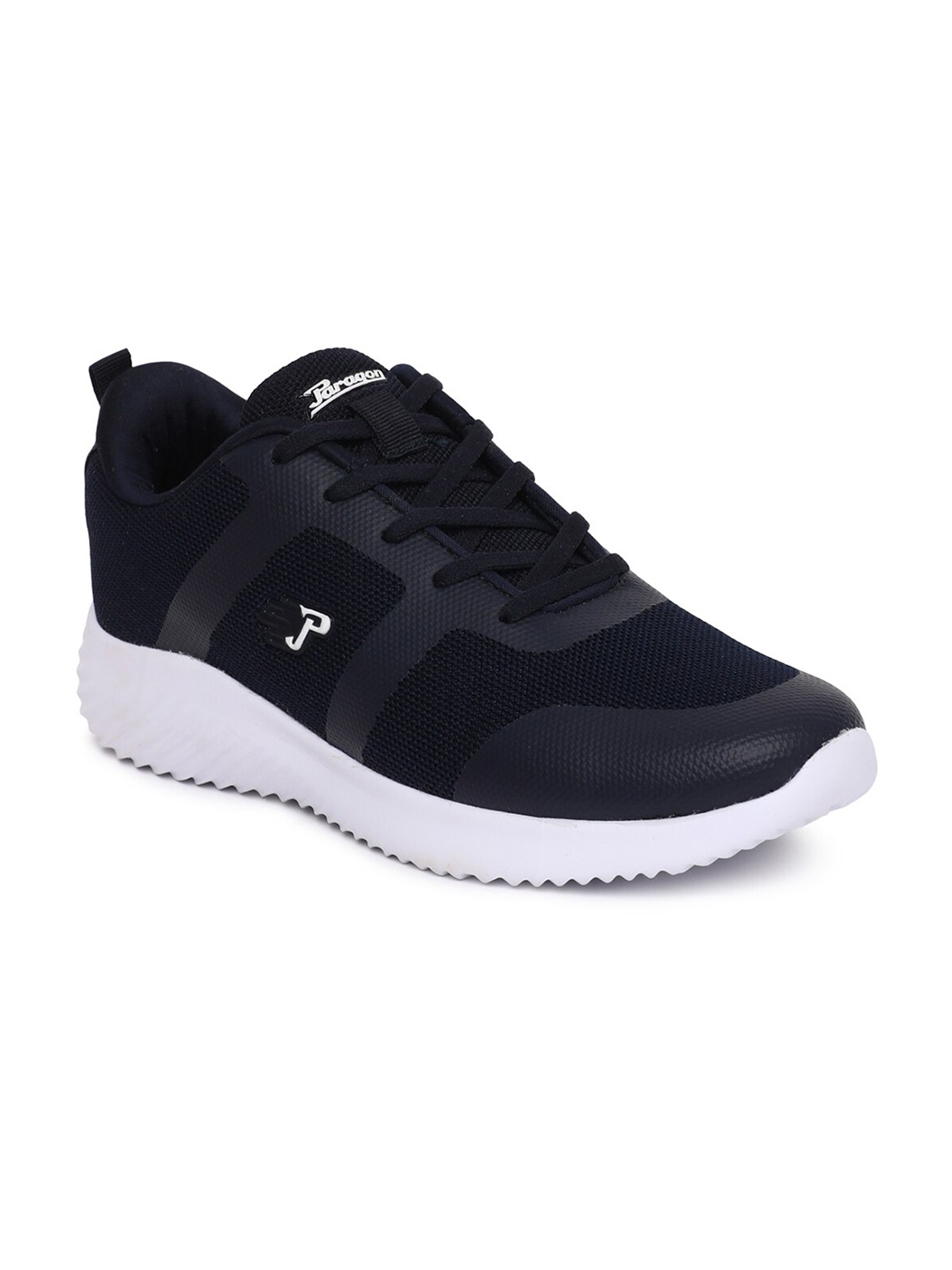 

Paragon Men Navy Blue Textile Running Sports Shoes