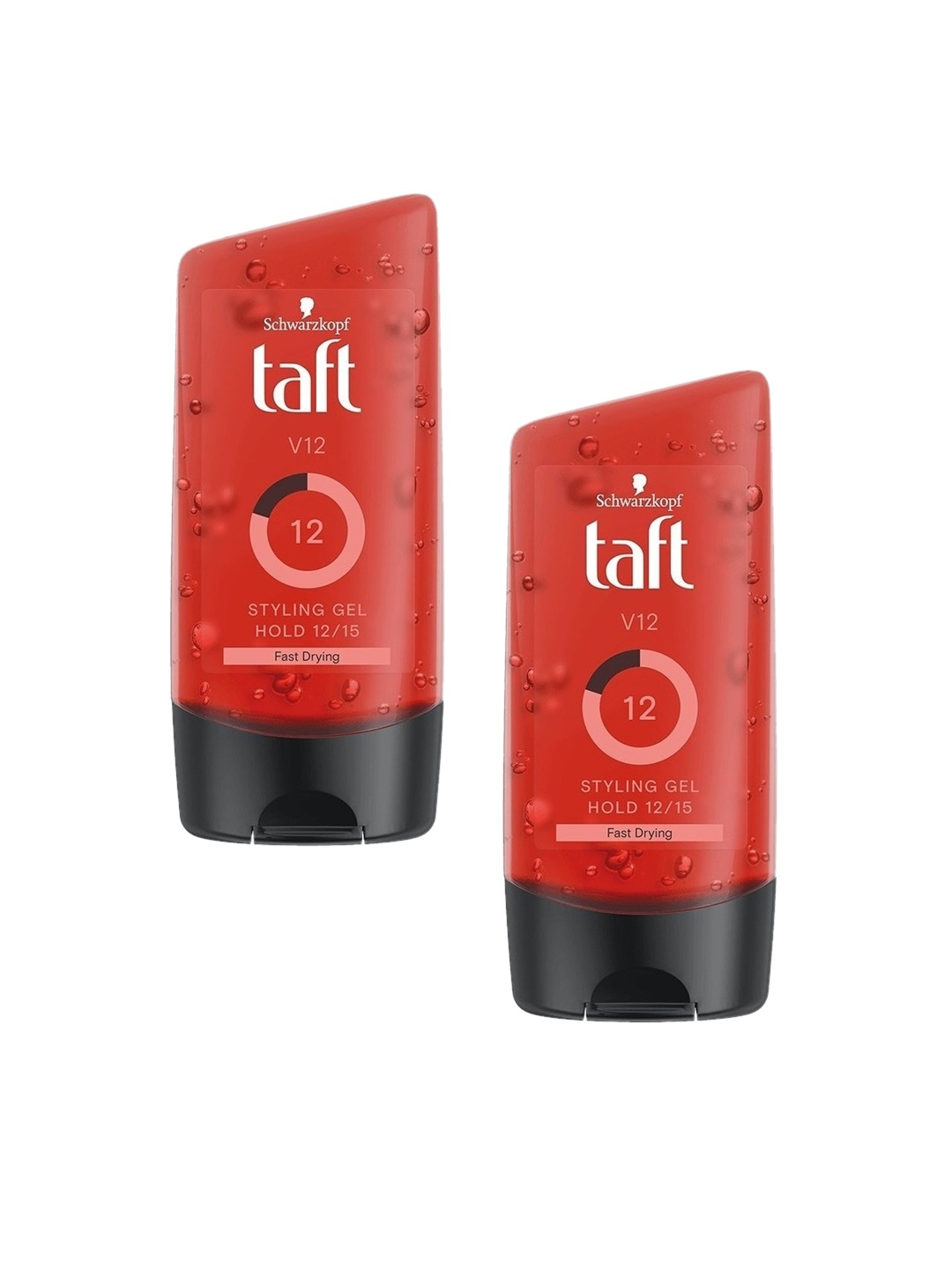 

taft Set of 2 V12 Styling Hair Gel - 150 ml Each, Red