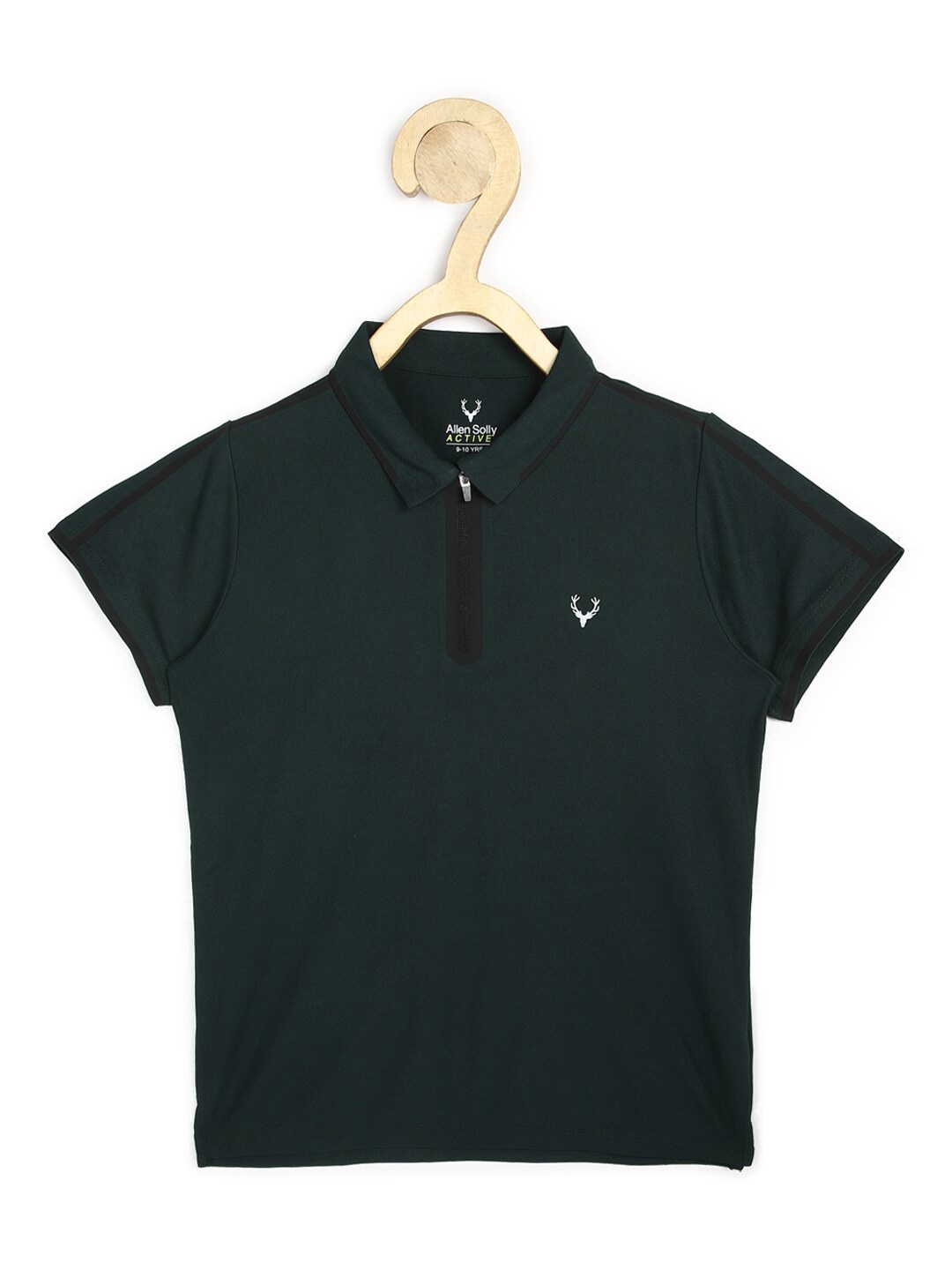 

Allen Solly Junior Boys Green Polo Collar T-shirt