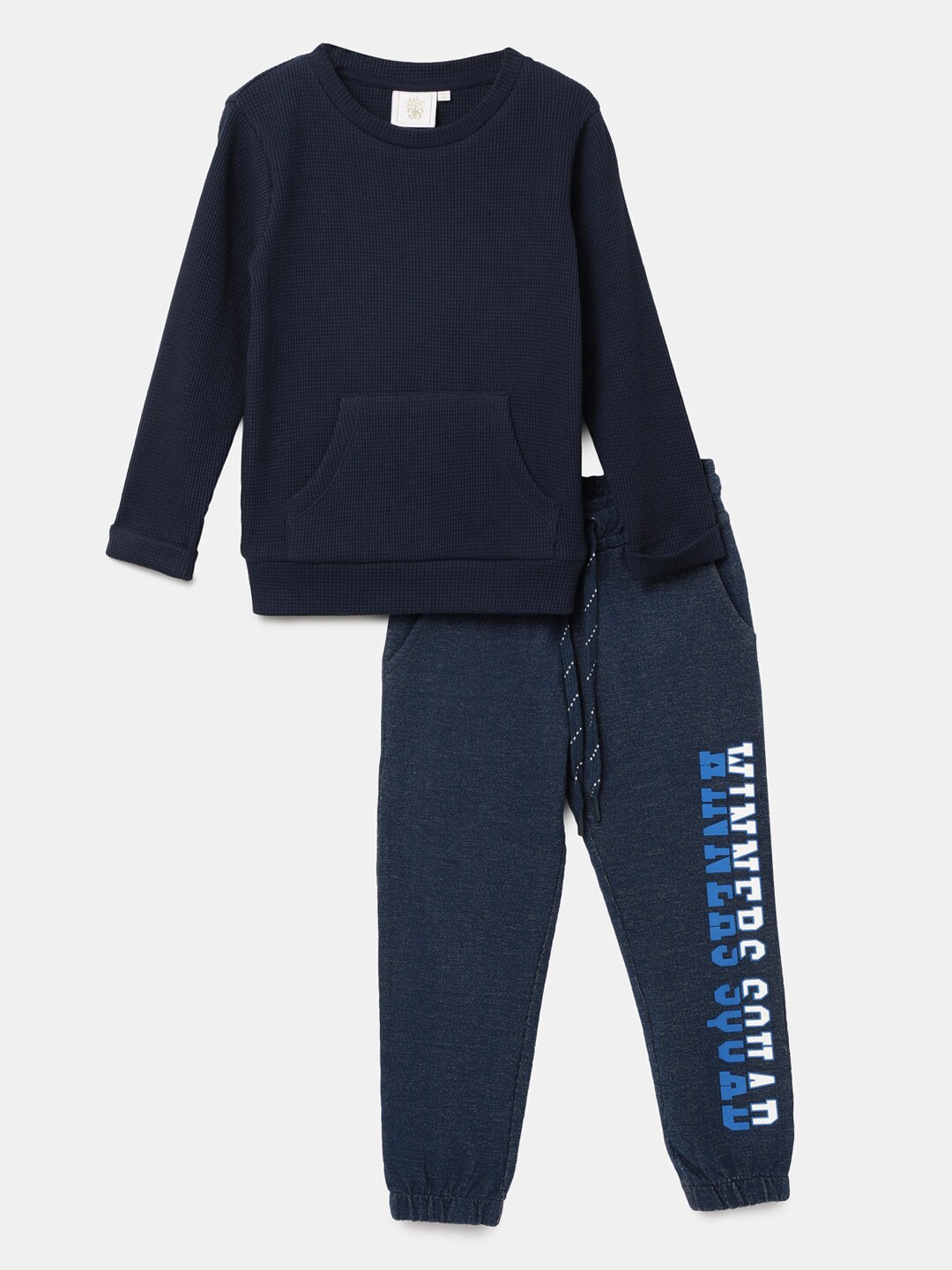 

BYB PREMIUM Boys Navy Blue Pure Cotton Sweatshirt