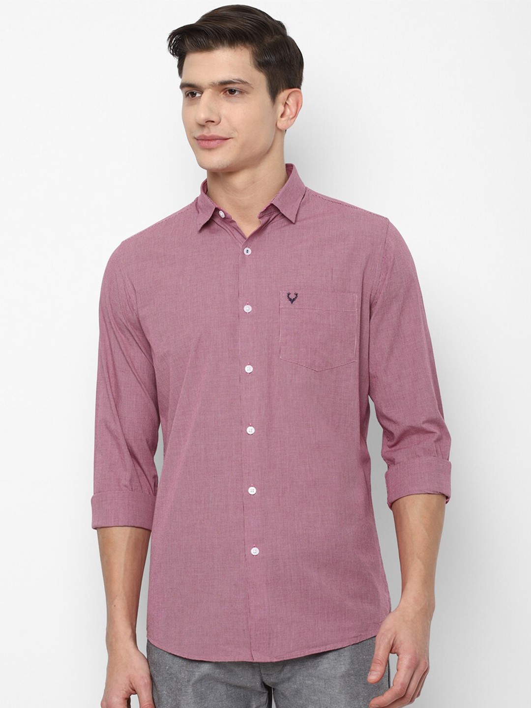 

Allen Solly Men Red Slim Fit Checked Casual Shirt