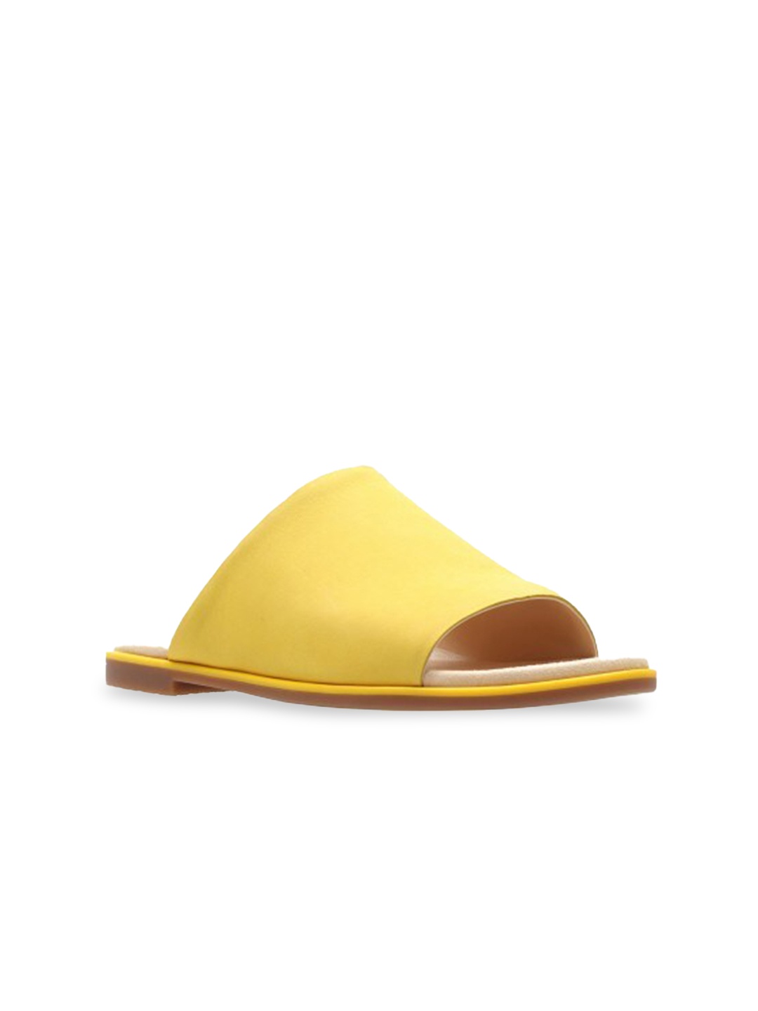 

Clarks Women Yellow Open Toe Flats