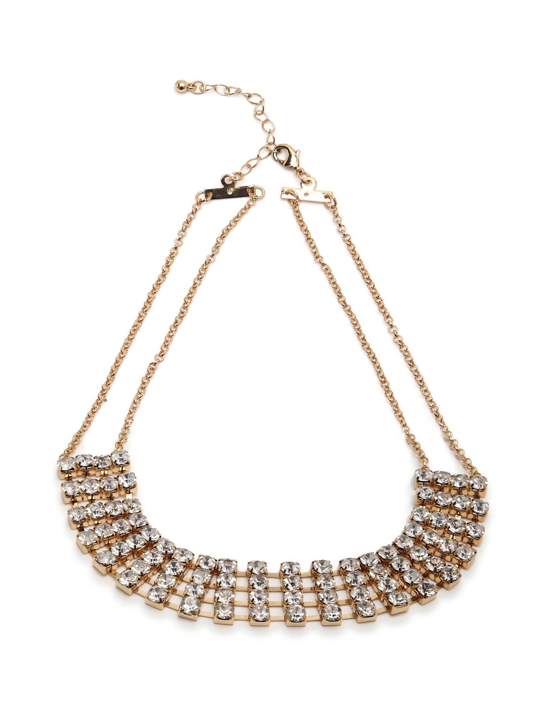 

FOREVER 21 Women Gold-Toned Artificial Stones Necklace
