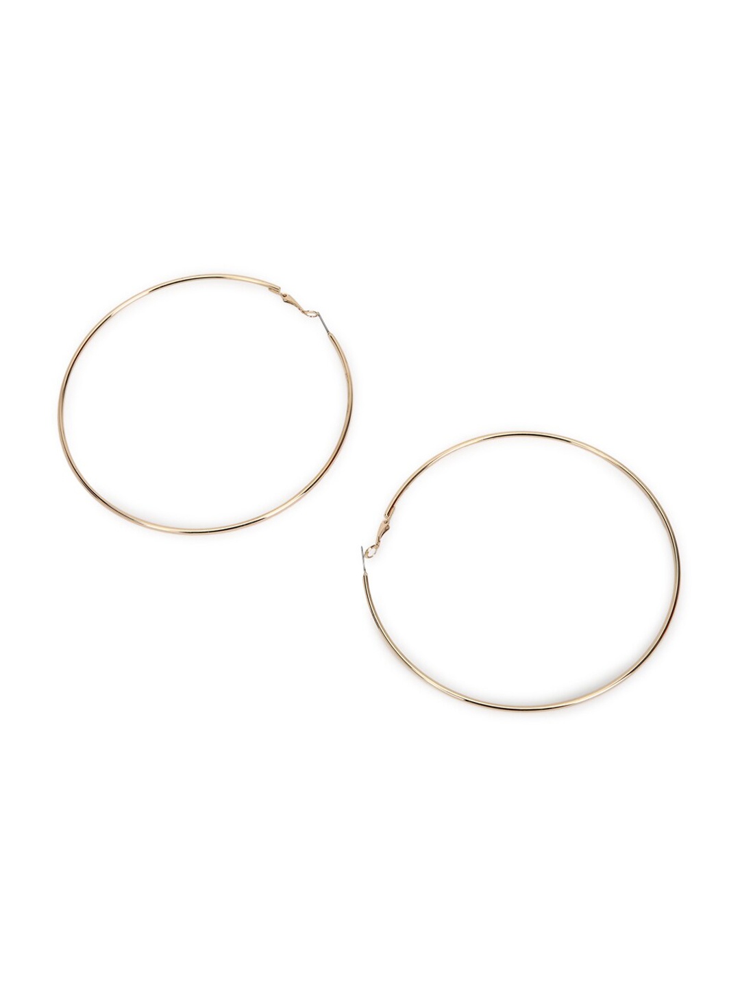 

FOREVER 21 Gold-Toned Contemporary Hoop Earrings
