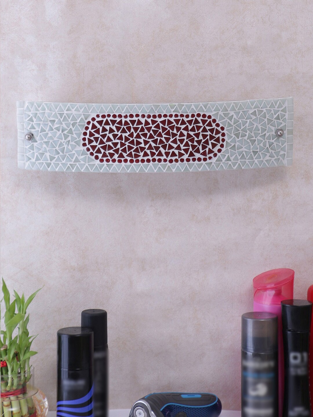 

Devansh Multicoloured Mosaic Glass Bathroom Light, Multi