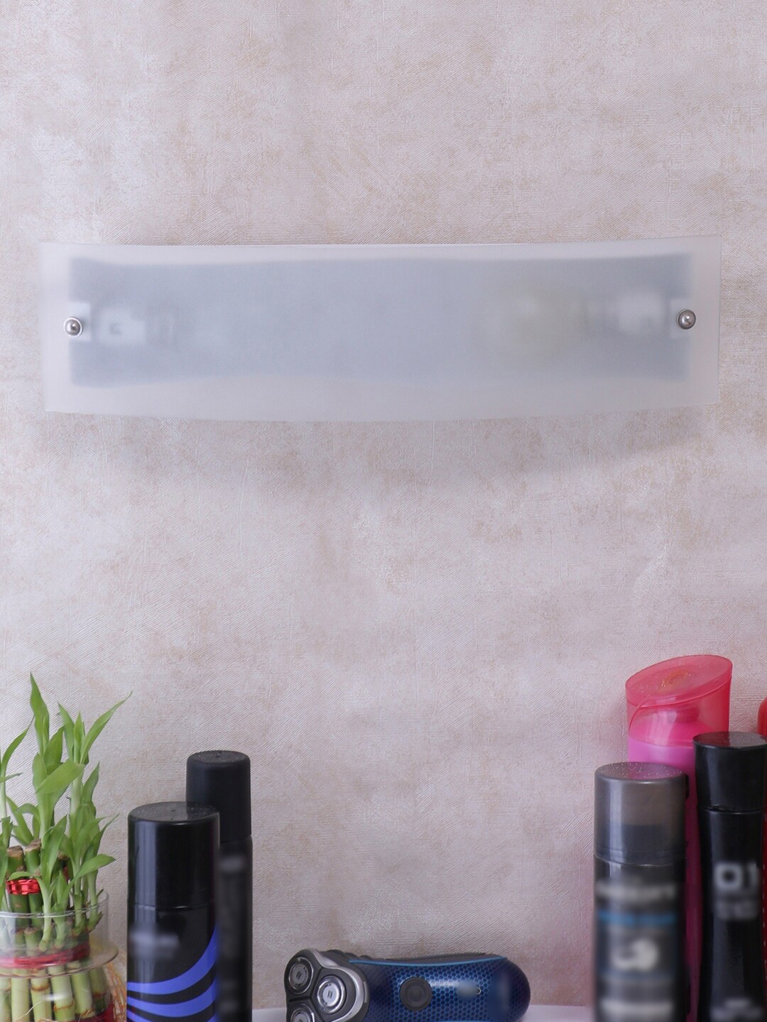 

Devansh White Frosted Glass Bath Light