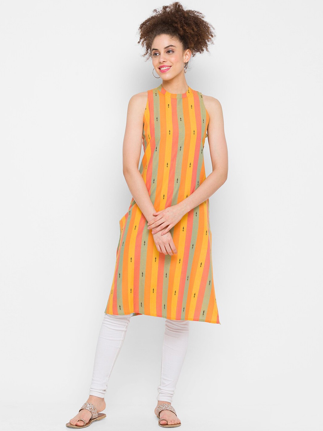 

Globus Women Multi Color Ethnic Motifs Printed Kurta