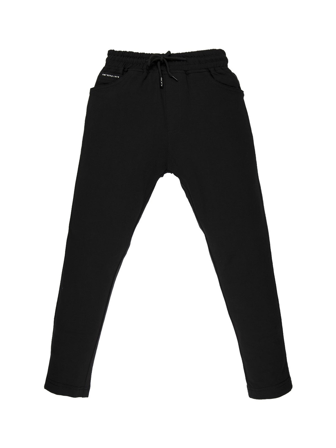 

Status Quo Boys Black Solid Regular Fit Track Pant