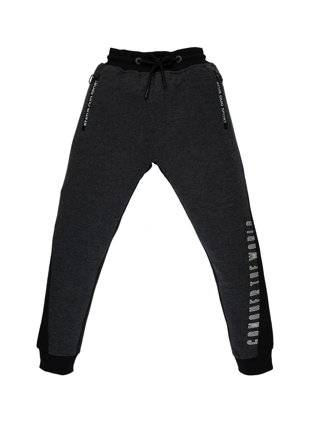 

Status Quo Boys Black Printed Regular Fit Joggers