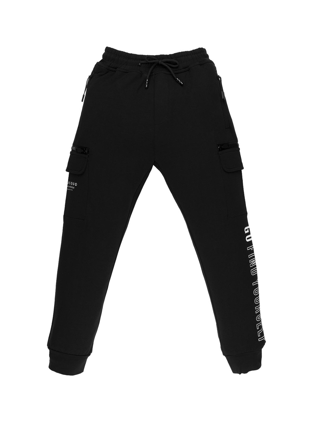 

Status Quo Boys Black Cotton Track Pants