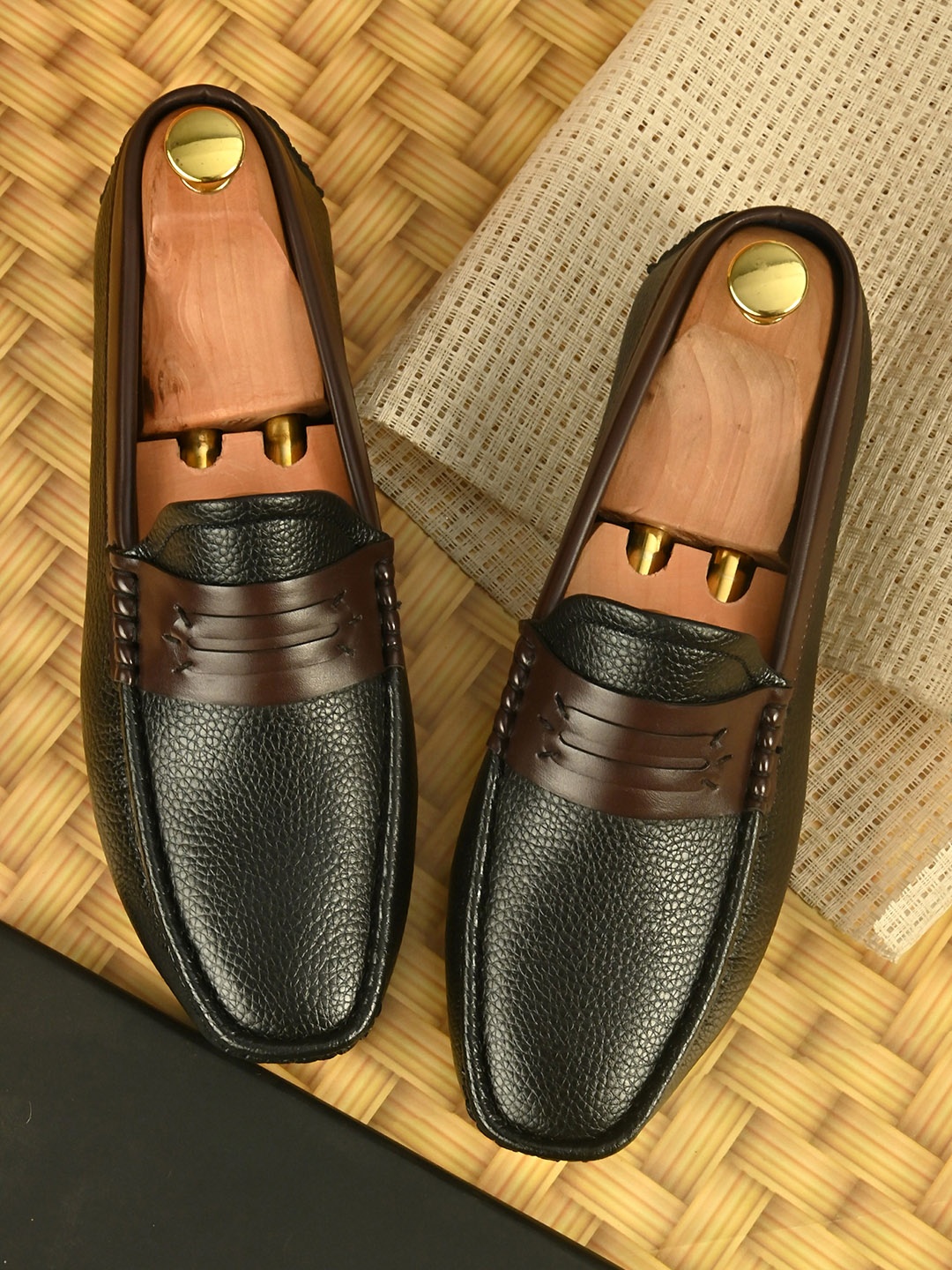 

El Paso Men Black Formal Loafers