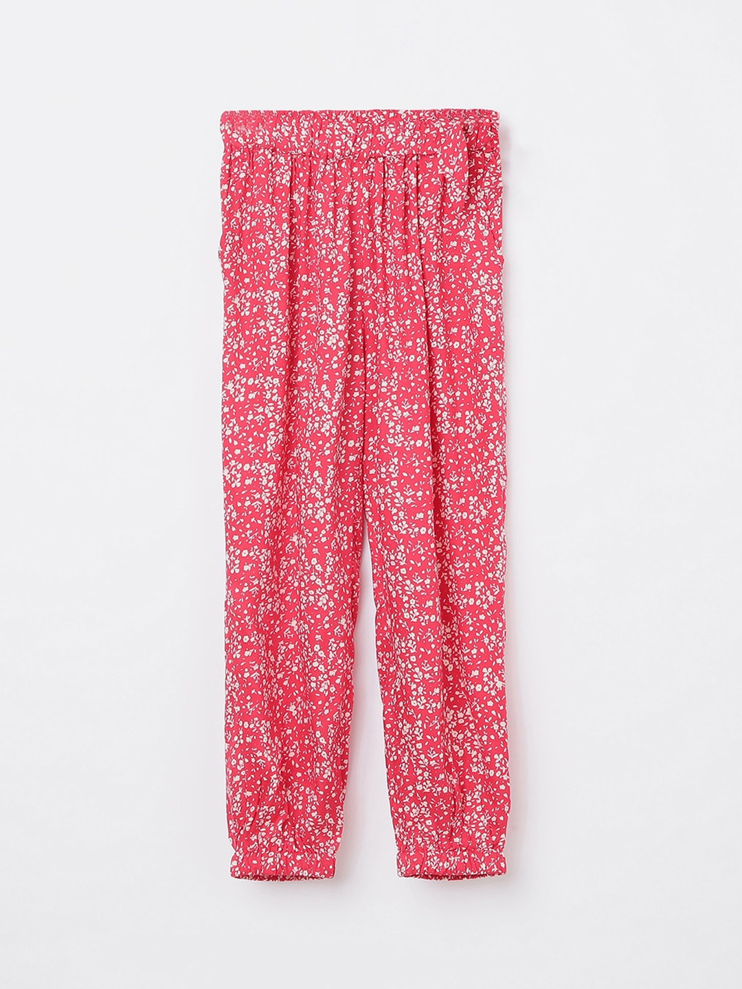 

Fame Forever by Lifestyle Girls Red Floral Printed Joggers Trousers