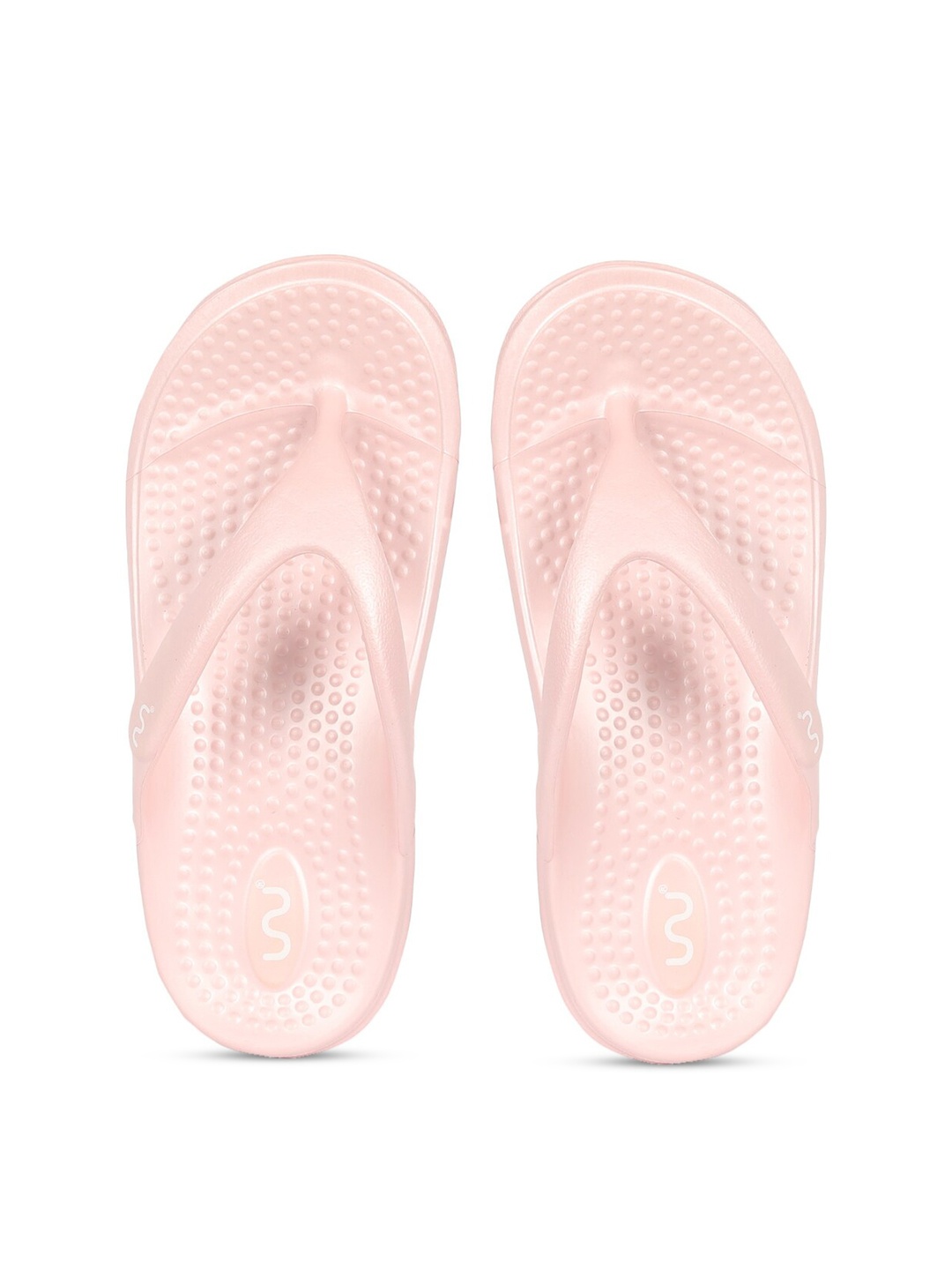 

Doubleu Women Pink Rubber Thong Flip-Flops