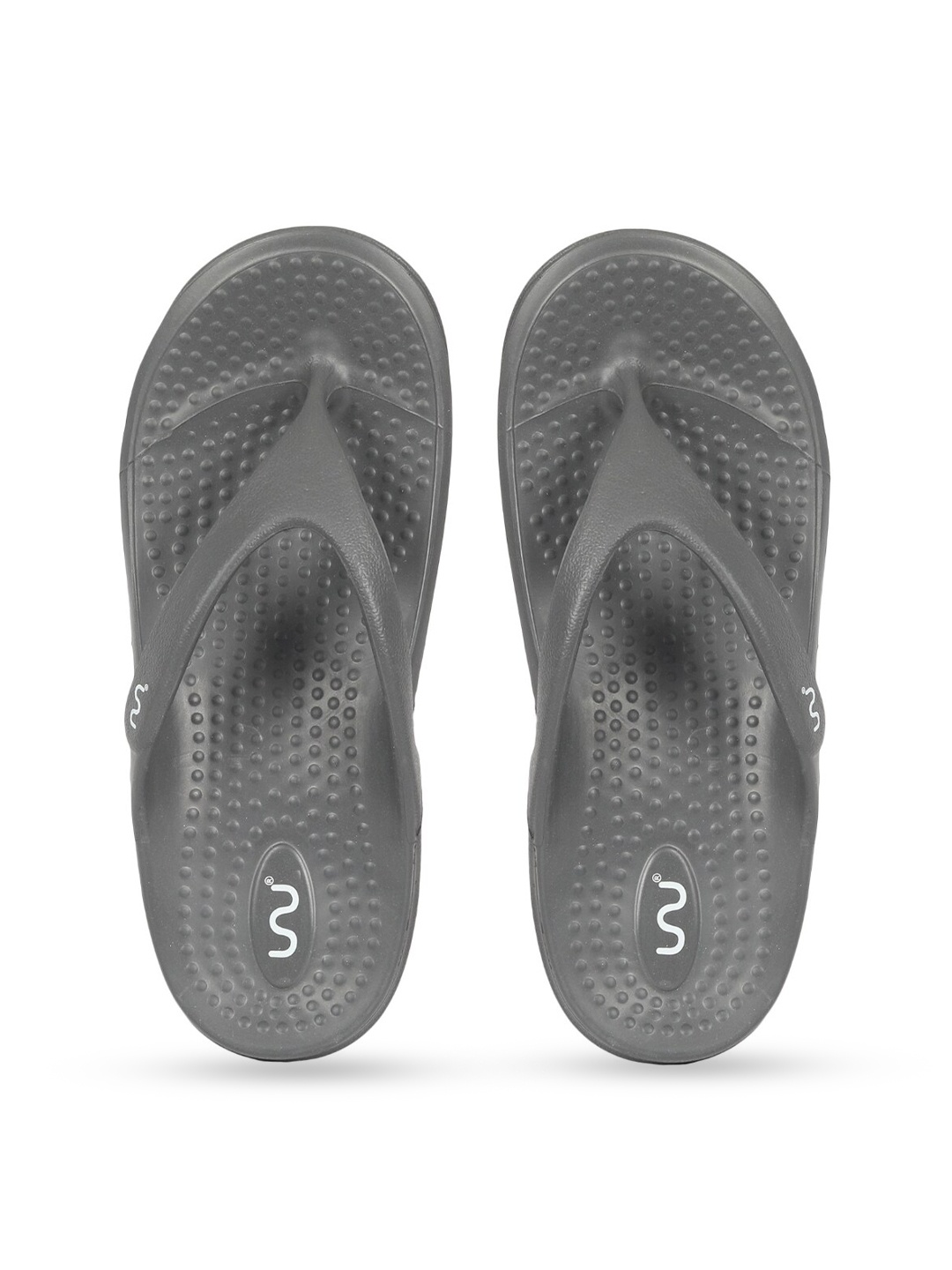

Doubleu Women Grey Rubber Thong Flip-Flops