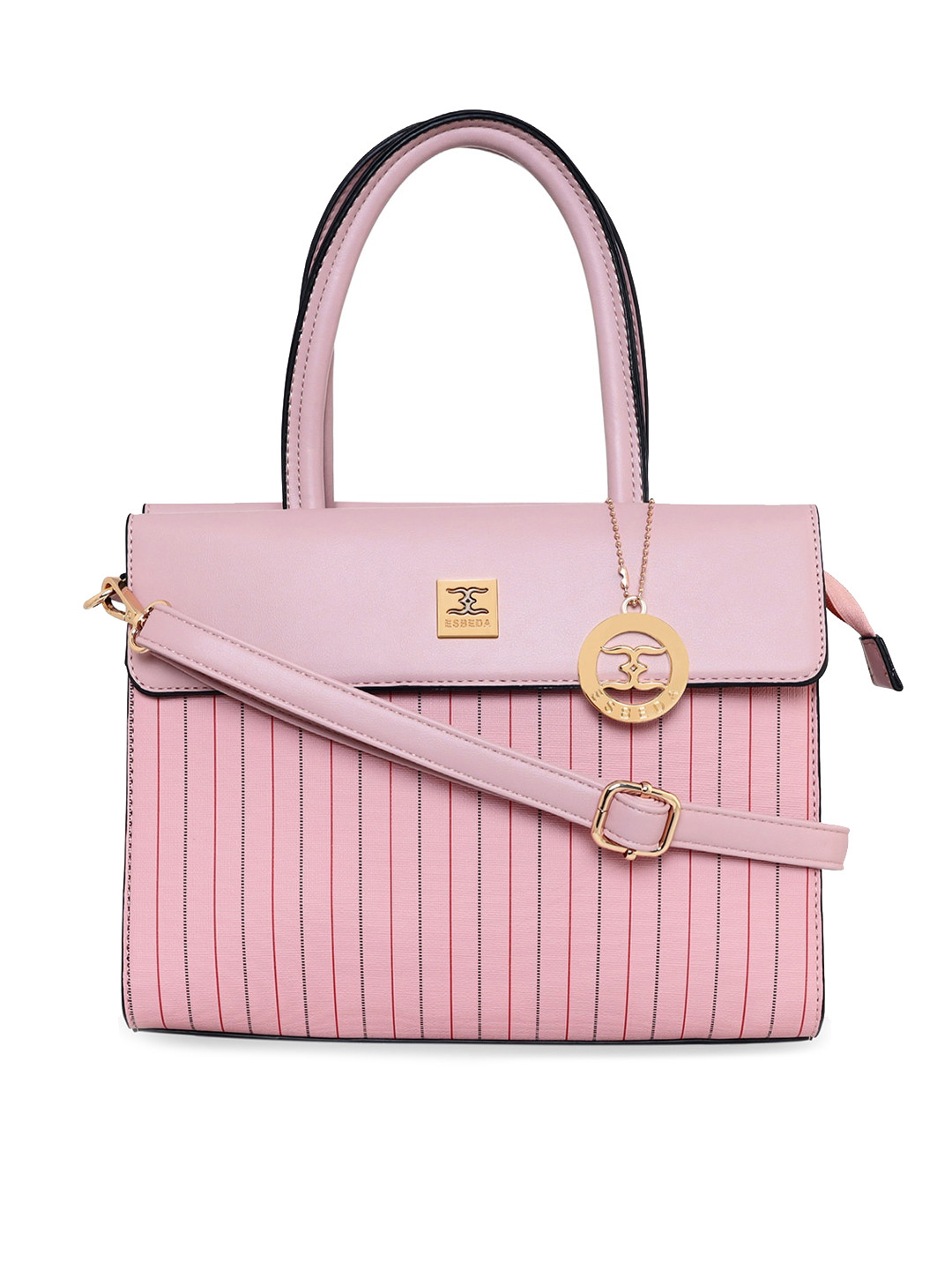 

ESBEDA Pink PU Structured Handheld Bag