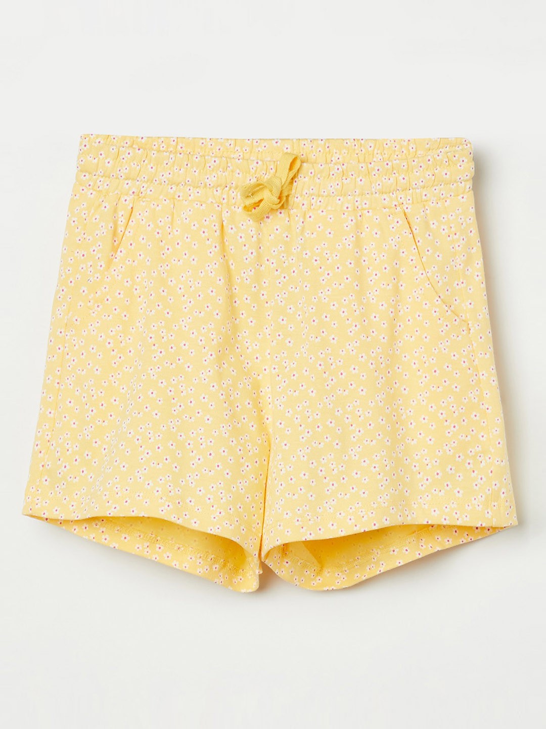 

Fame Forever by Lifestyle Girls Yellow Printed Cotton Shorts