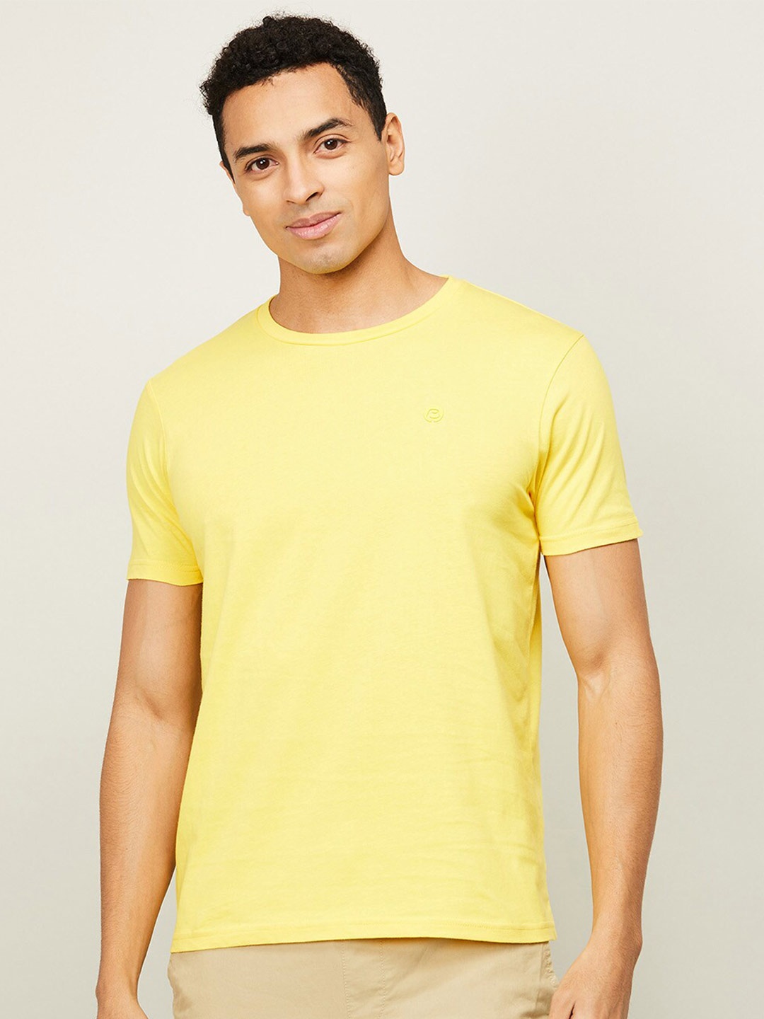 

Bossini Men Yellow T-shirt