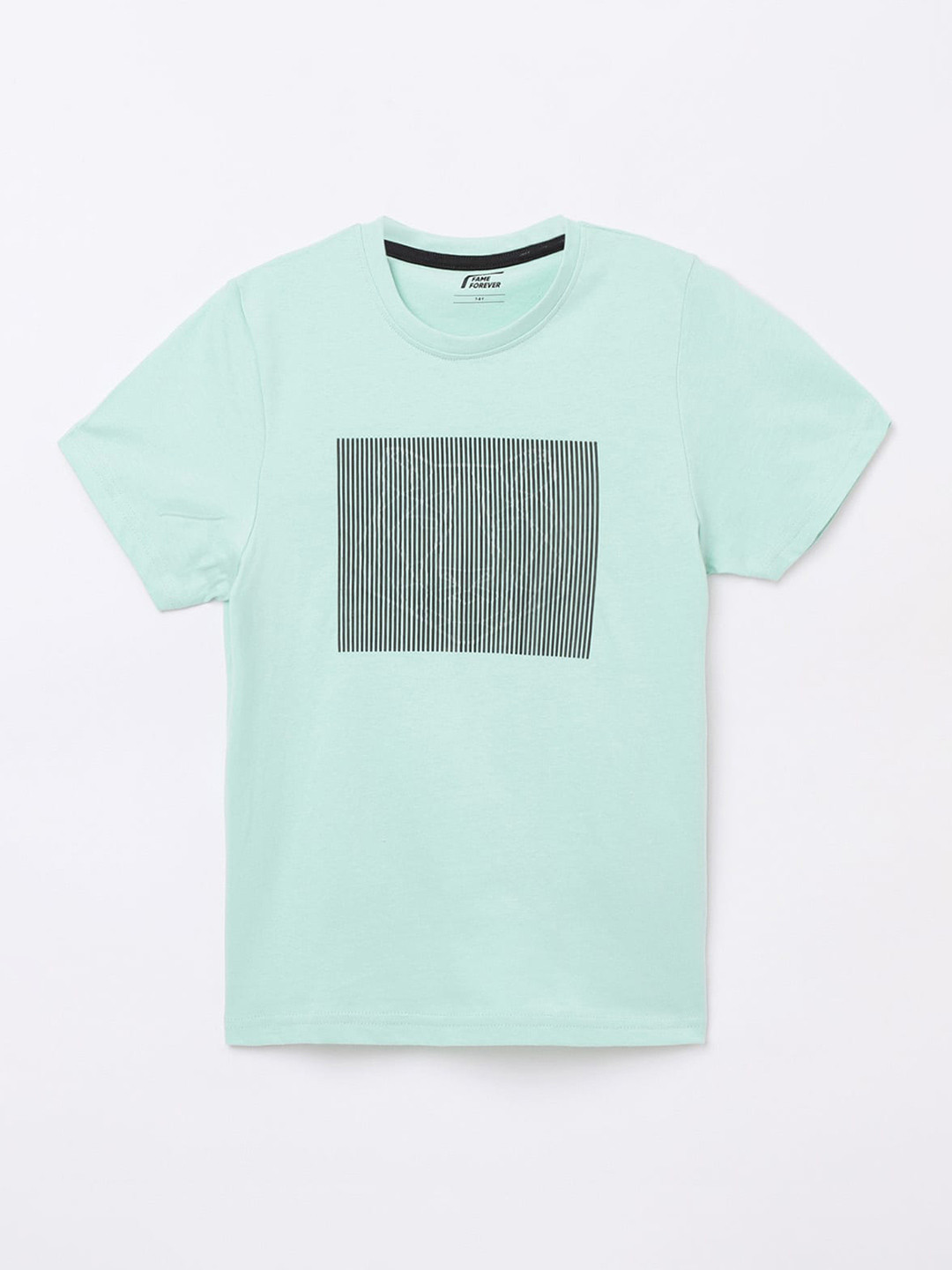 

Fame Forever by Lifestyle Boys Green Printed Pure Cotton T-shirt