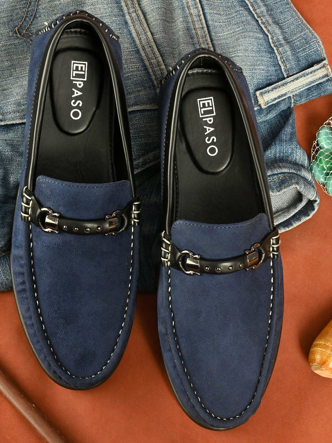 

El Paso Men Blue Loafers