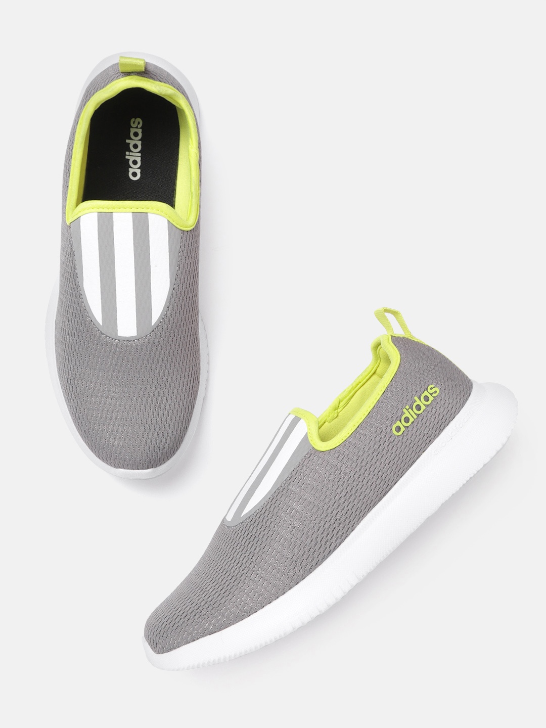 

ADIDAS Men Grey & White Woven Design Lucifo M Walking Shoes