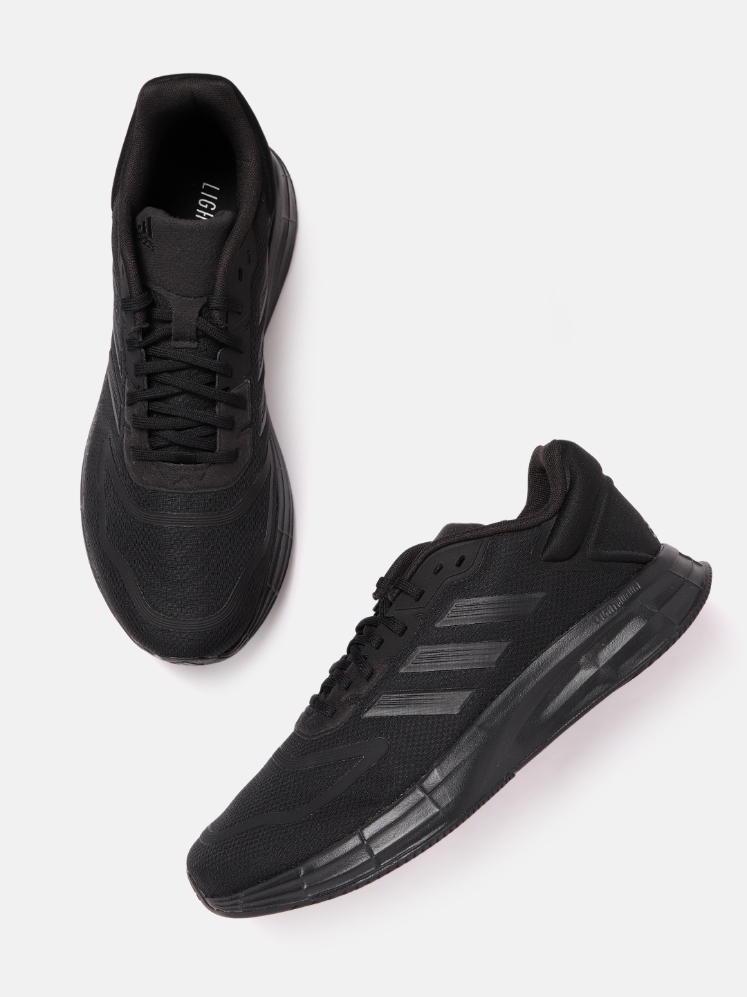 

ADIDAS Men Black Woven Design Duramo SL 2.0 Running Shoes