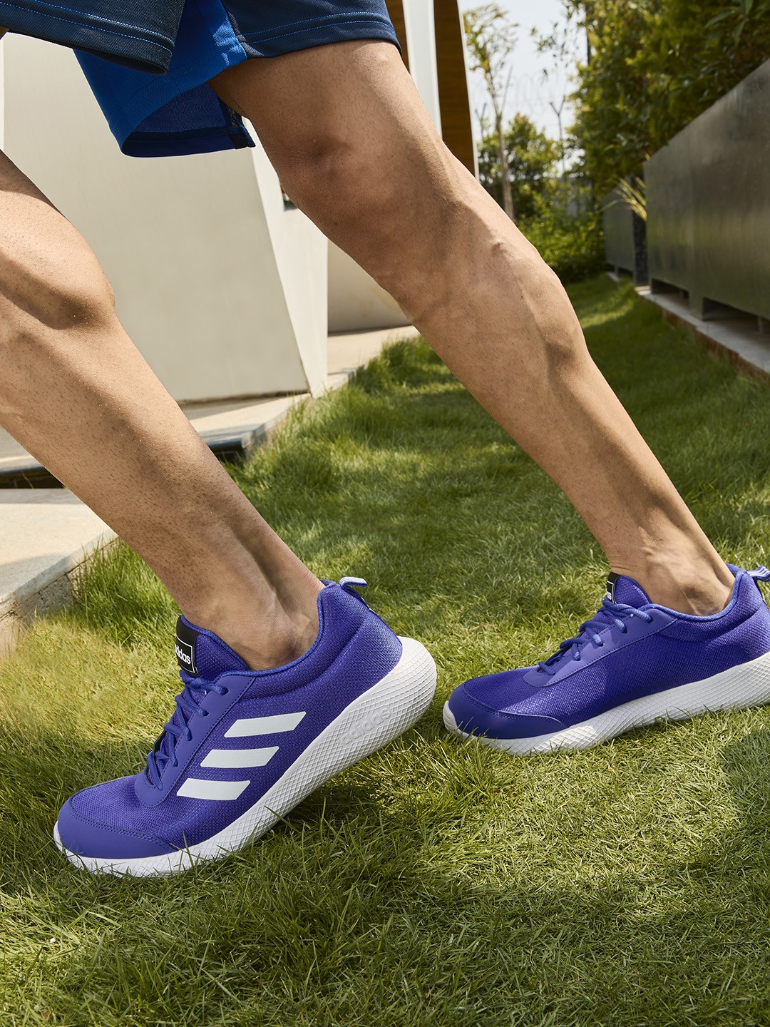

ADIDAS Men Blue Woven Design Classigy Running Shoes
