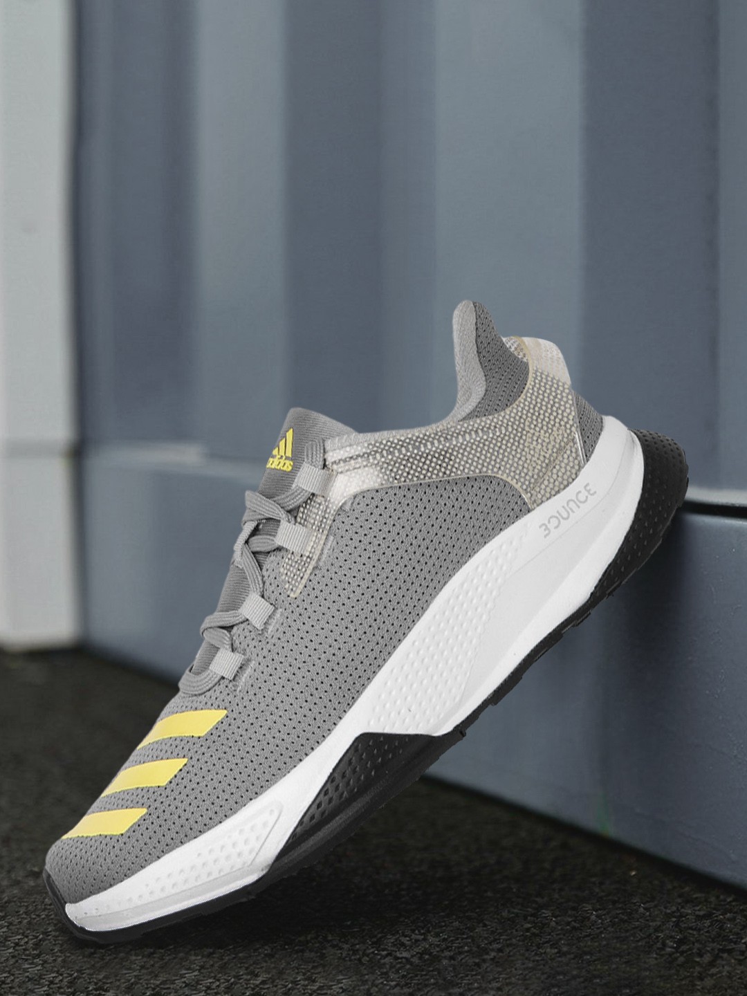 

ADIDAS Men Grey Woven Design Adi Streak Running Shoes