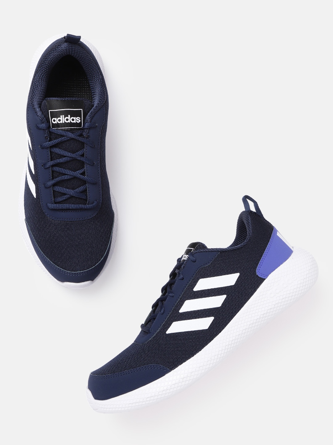 

ADIDAS Men Navy Blue Woven Design Adistound M Running Shoes