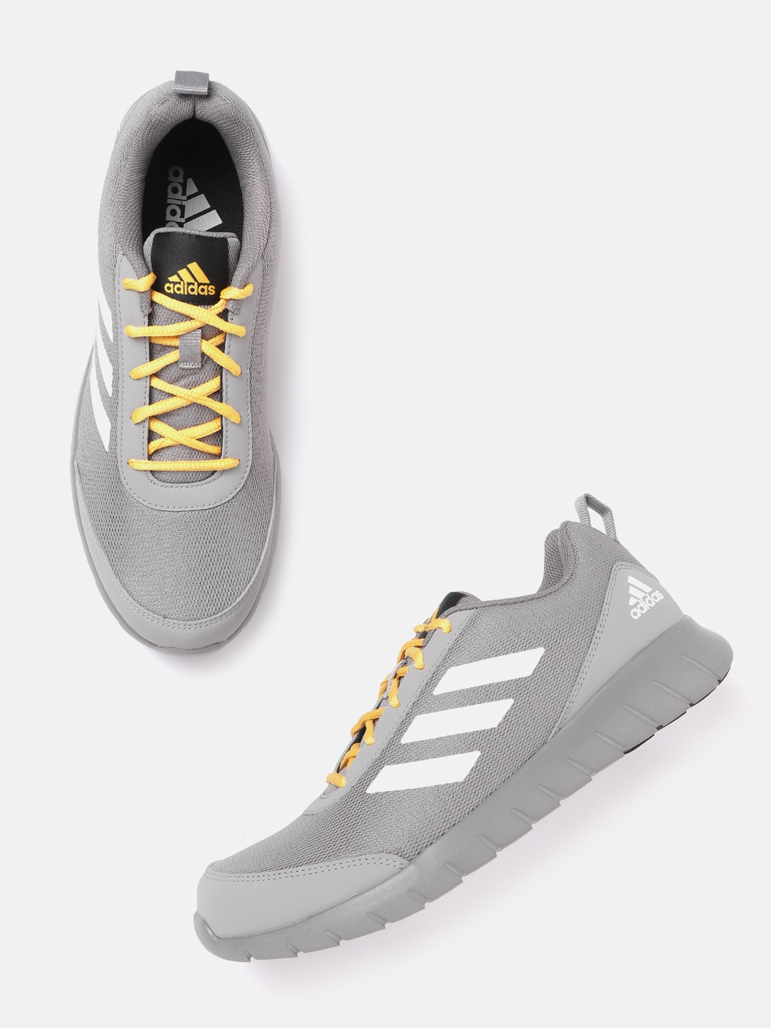 

ADIDAS Men Grey Woven Design Adistound M Running Shoes