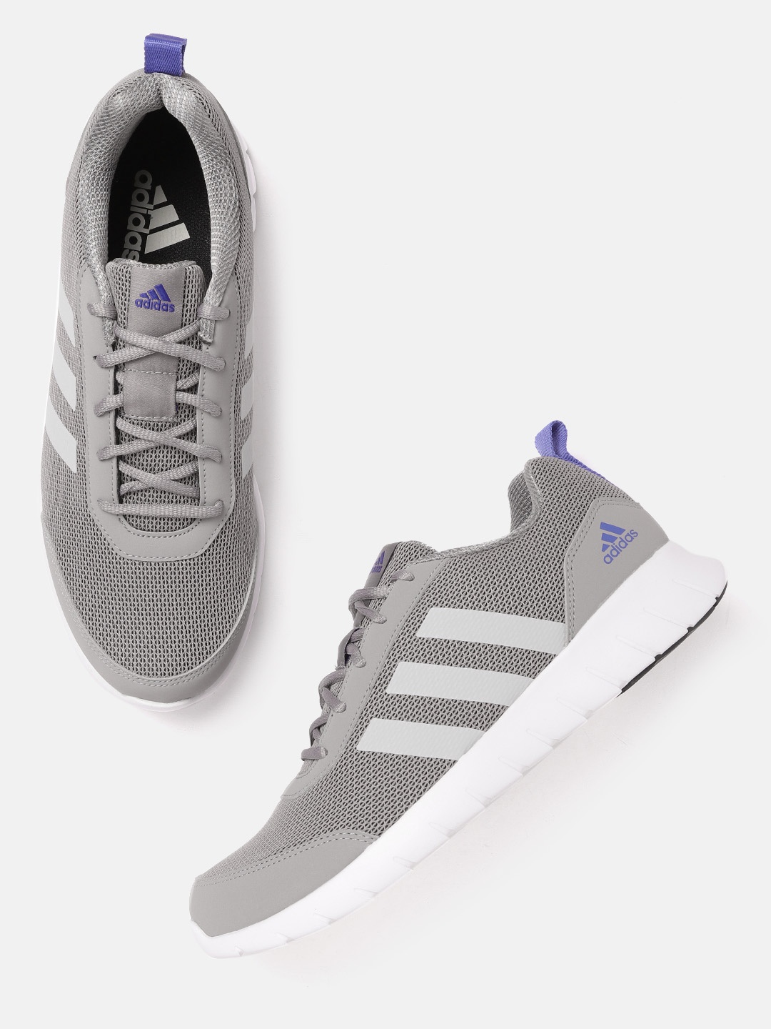 

ADIDAS Men Grey Woven Design Vertago Running Shoes