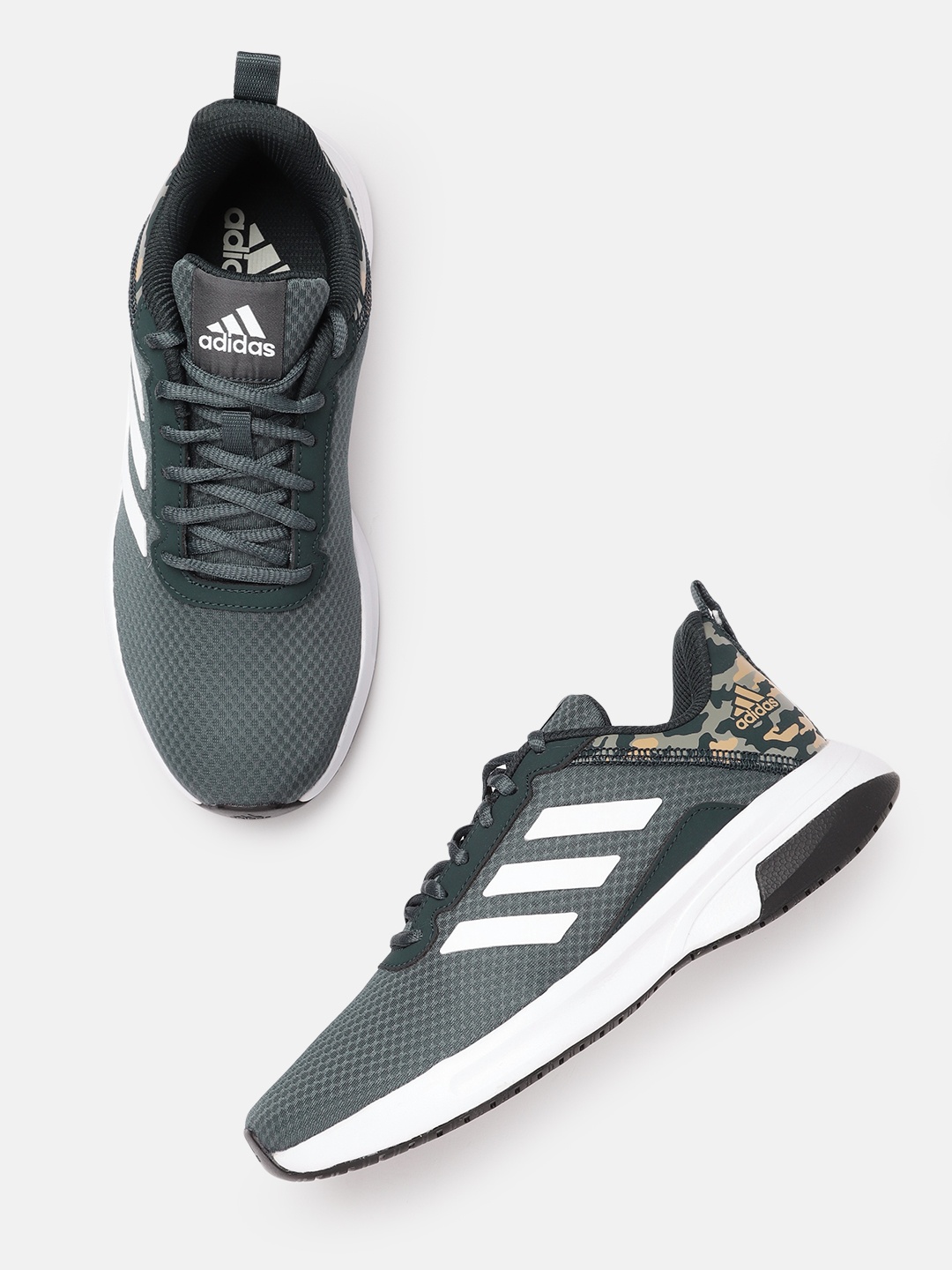 

ADIDAS Men Grey & White Woven Design Master Glide Running Shoes