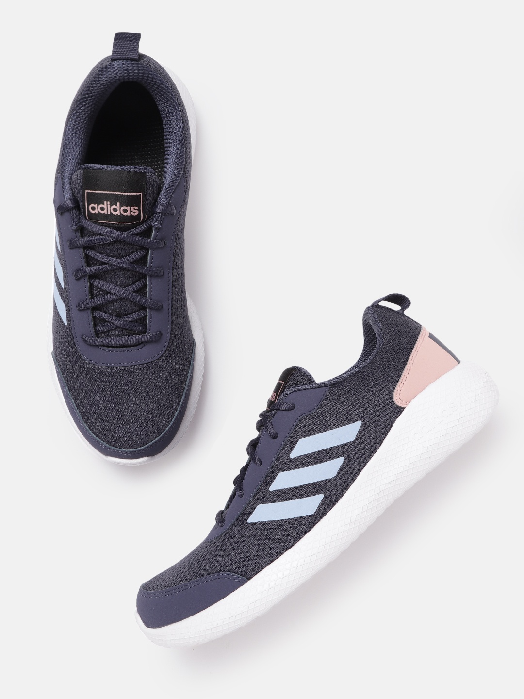 

ADIDAS Women Navy Blue Woven Design Adistound Running Shoes