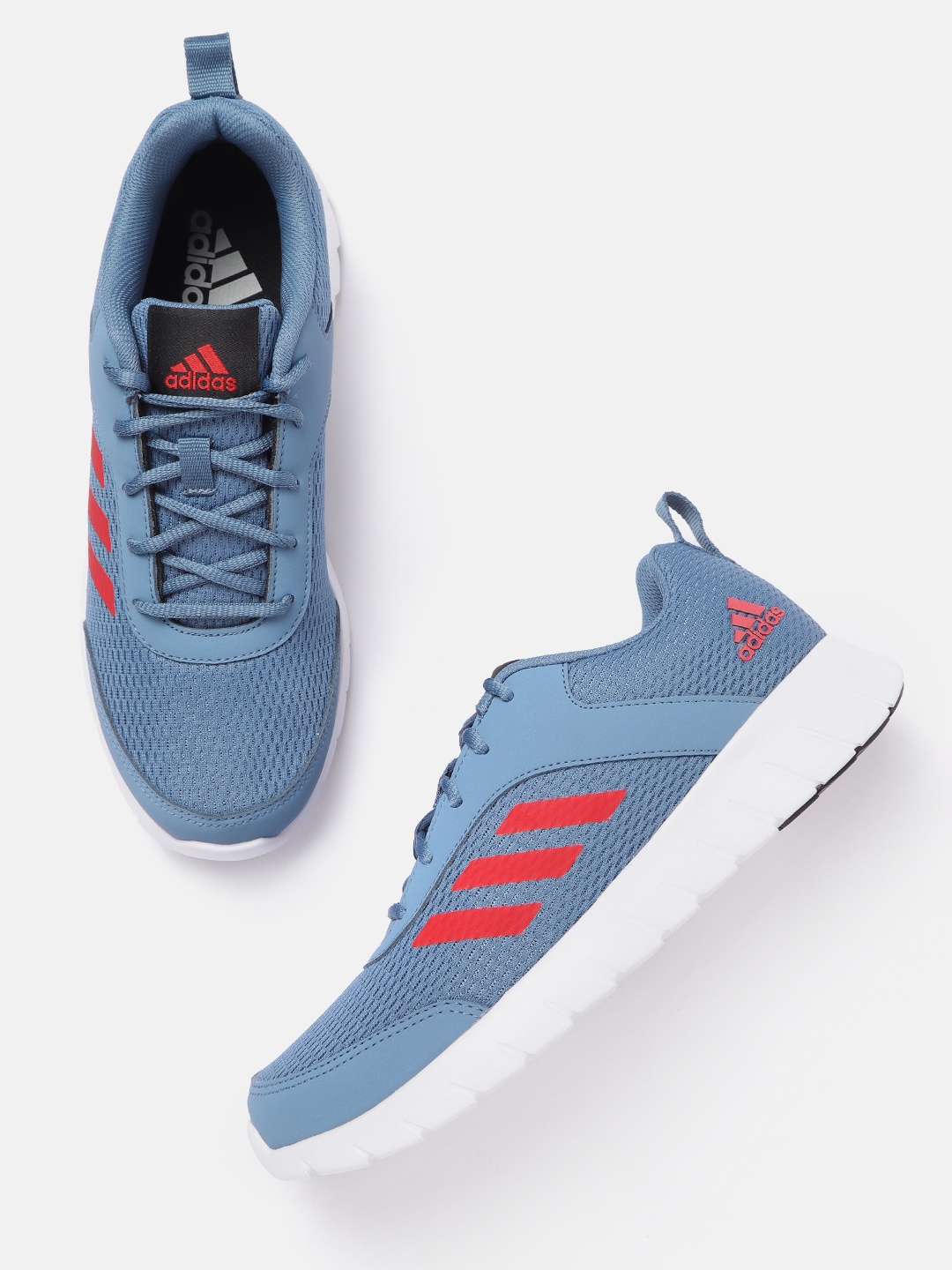 

ADIDAS Men Blue & Red Woven Design Merage M Running Shoes