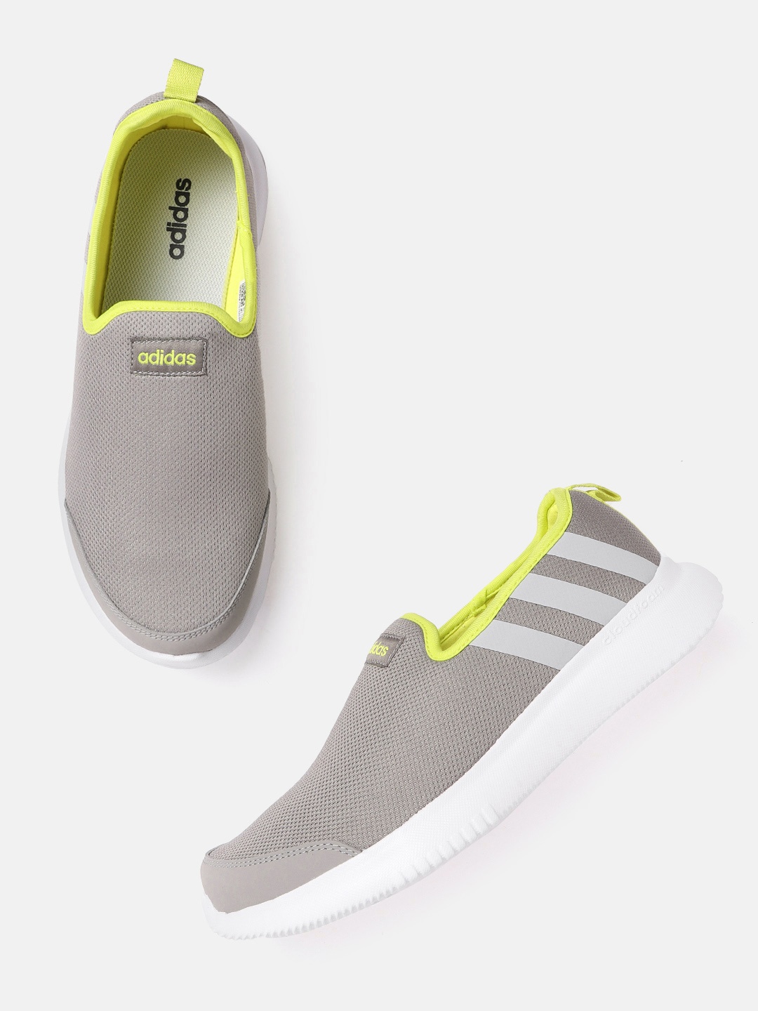 

ADIDAS Men Grey & Green Woven Design Cloudfoam Alliver Walking Shoes
