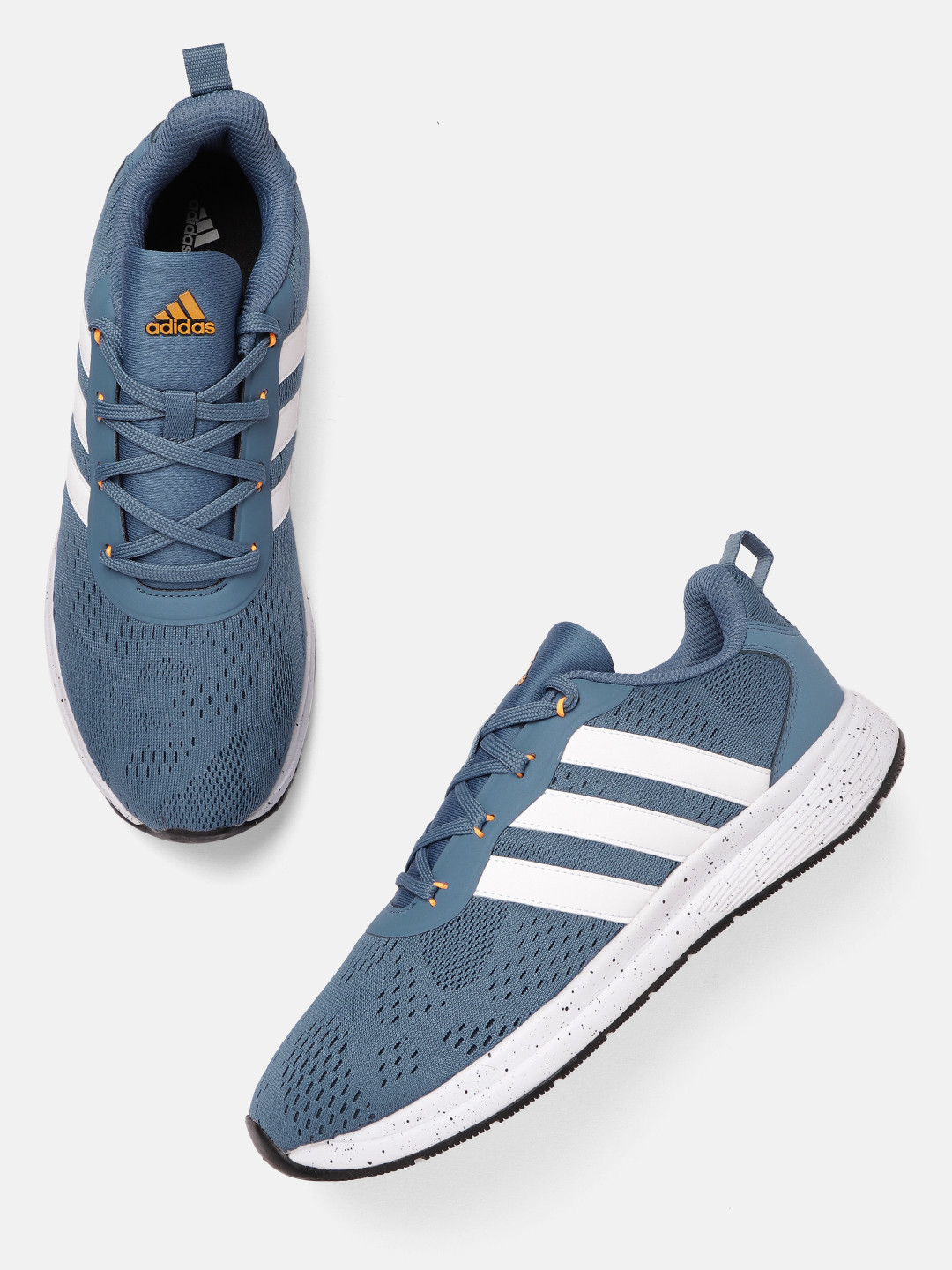

ADIDAS Men Blue & White Woven Design Adisee Running Shoes