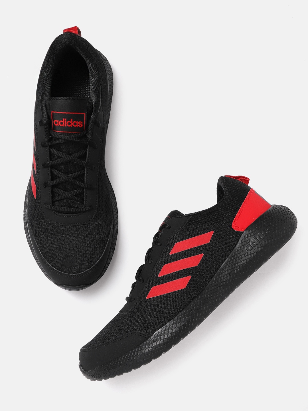 

ADIDAS Men Black Woven Design Adistound Running Shoes
