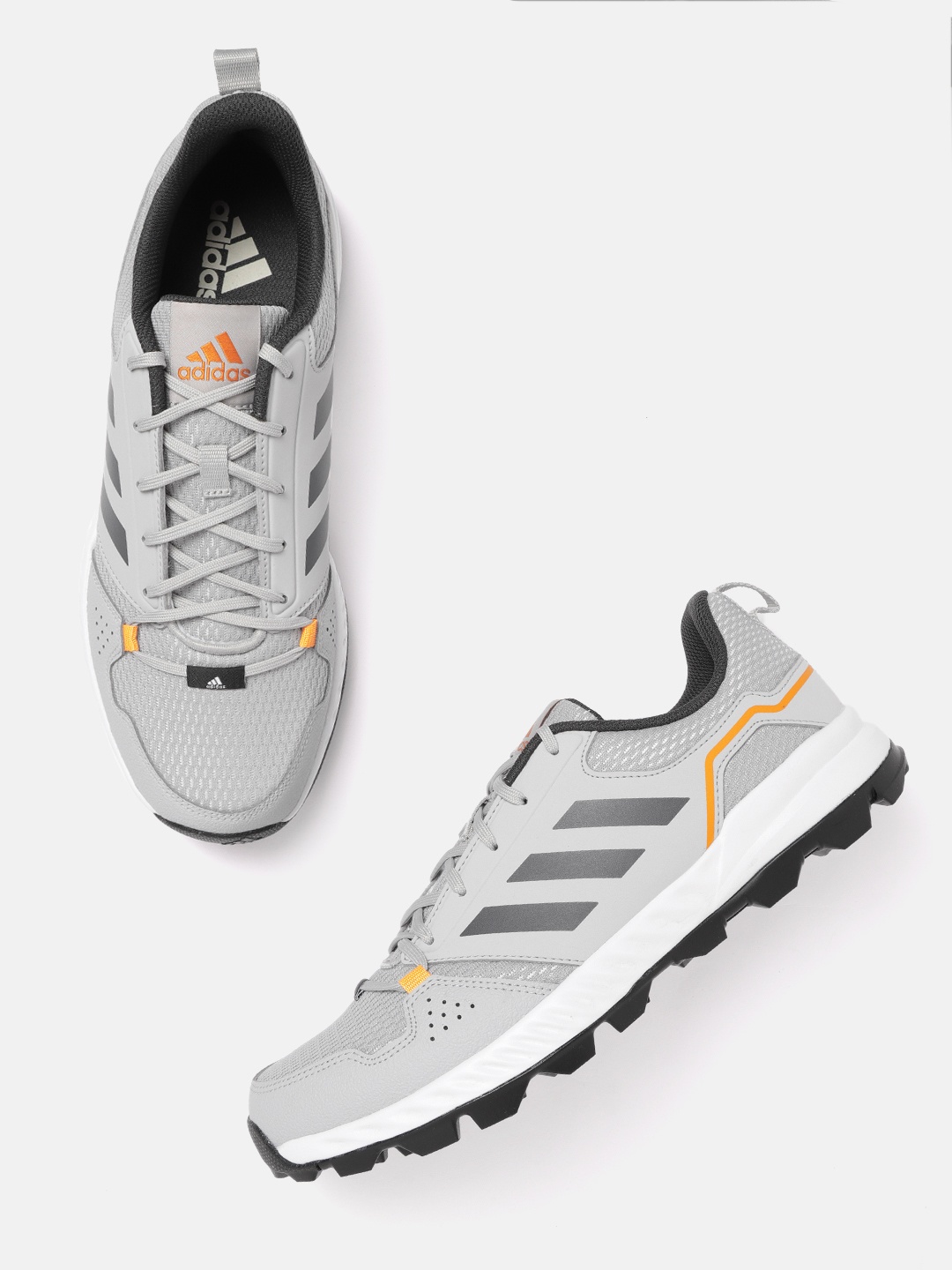 

ADIDAS Men Grey Woven Design Skadi Running Shoes