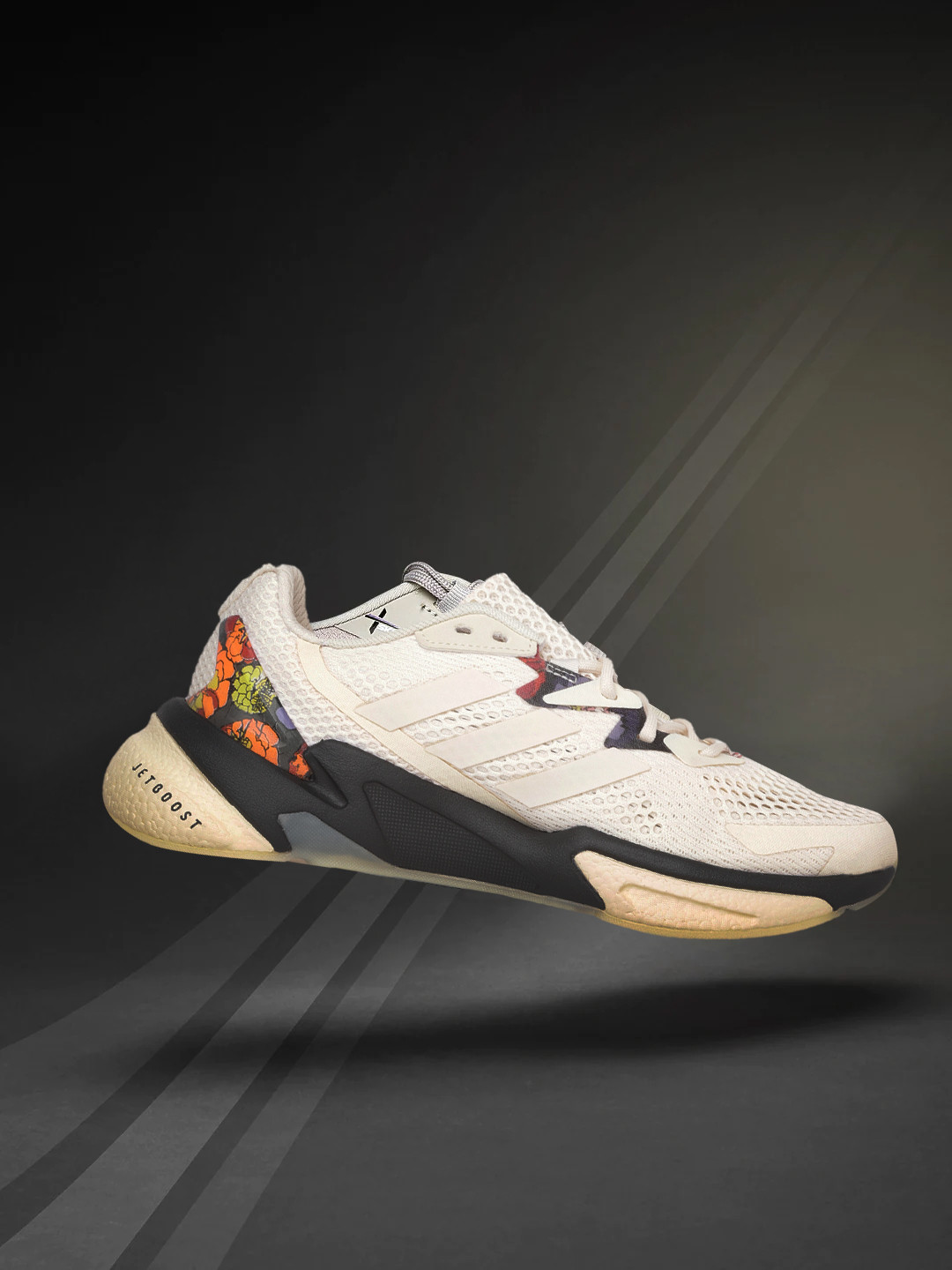 

ADIDAS Women Off-White Woven Design X9000L3 H.RDY Sustainable Running Shoes