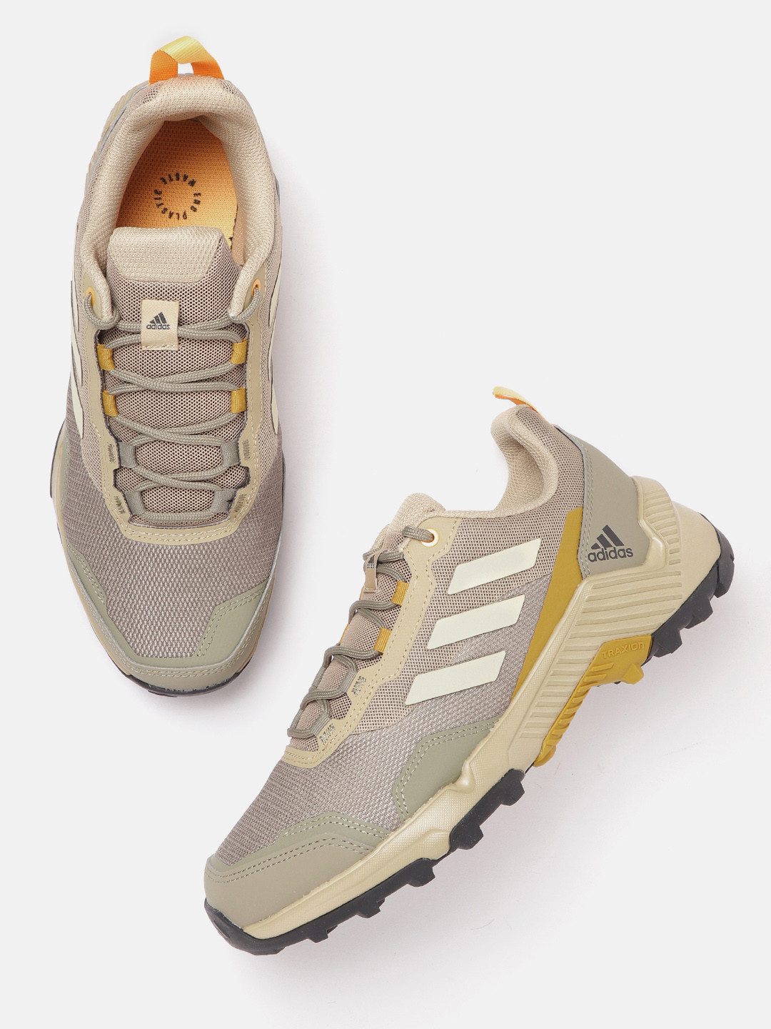 

ADIDAS Men Khaki Woven Design Eastrail 2 Trekking Shoes