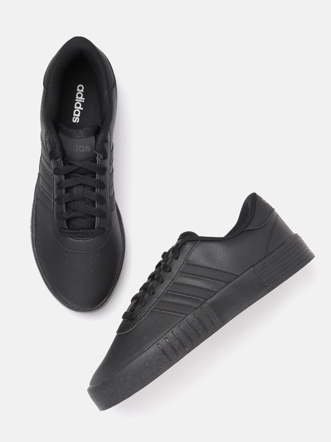 

ADIDAS Women Black Solid Court Bold Perforated Training Shoes