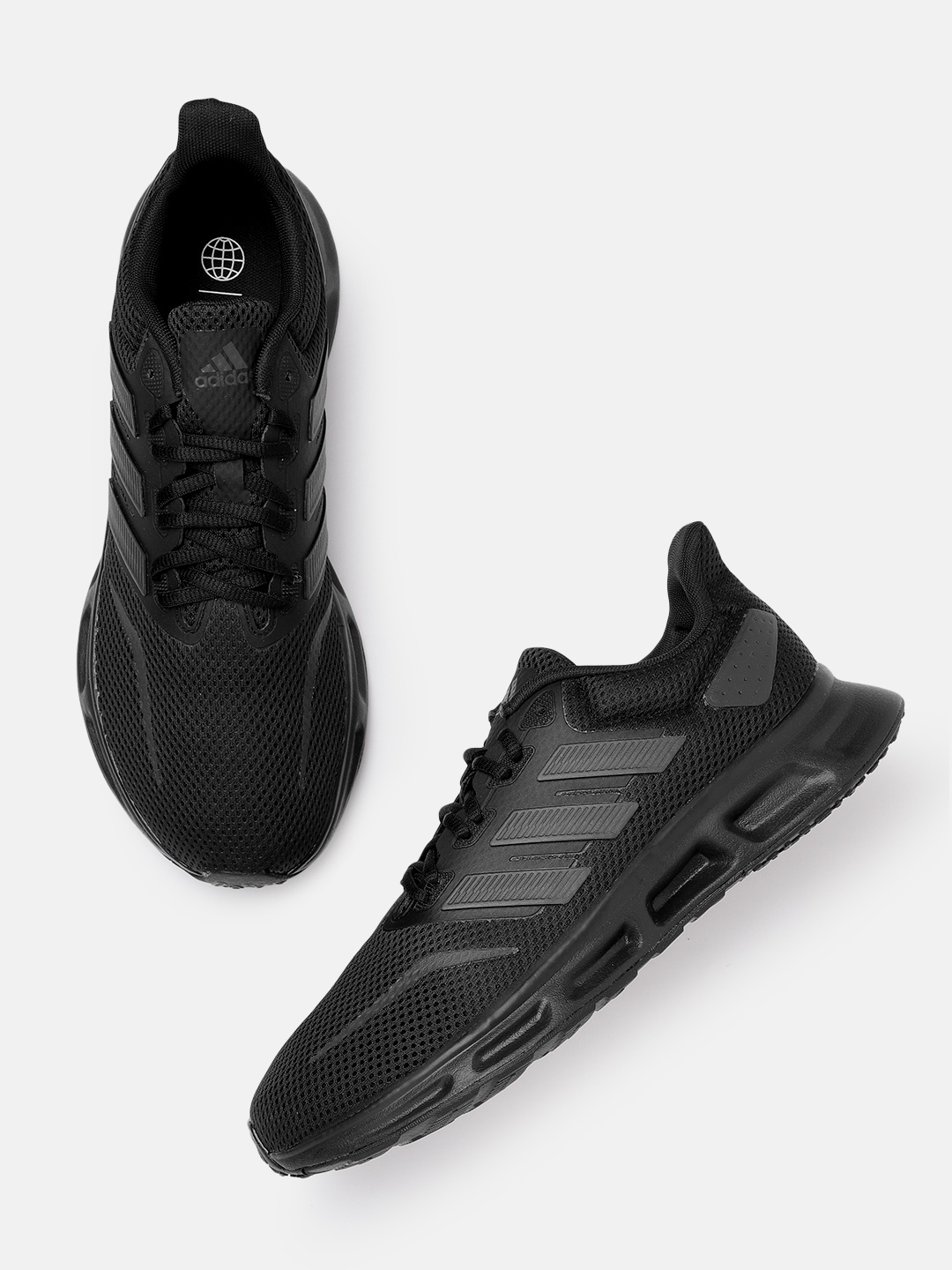 

ADIDAS Unisex Black Woven Design Show The Way 2.0 Sustainable Running Shoes