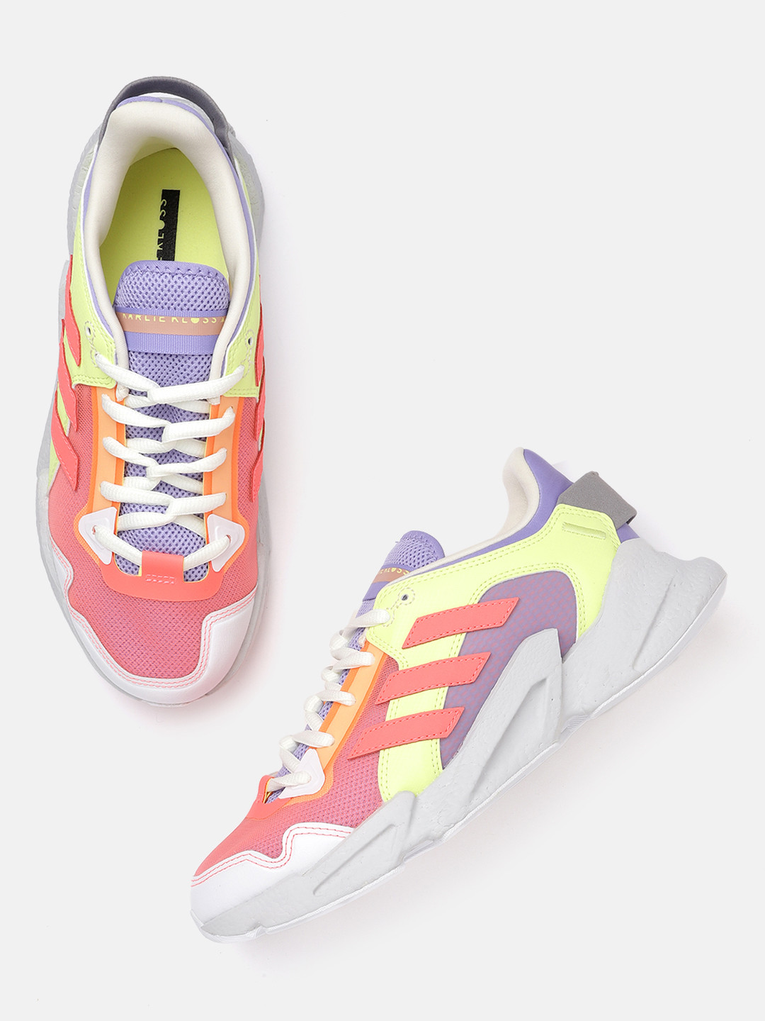 

ADIDAS Women Pink & White Colourblocked Karlie Kloss X9000 Sustainable Training Shoes