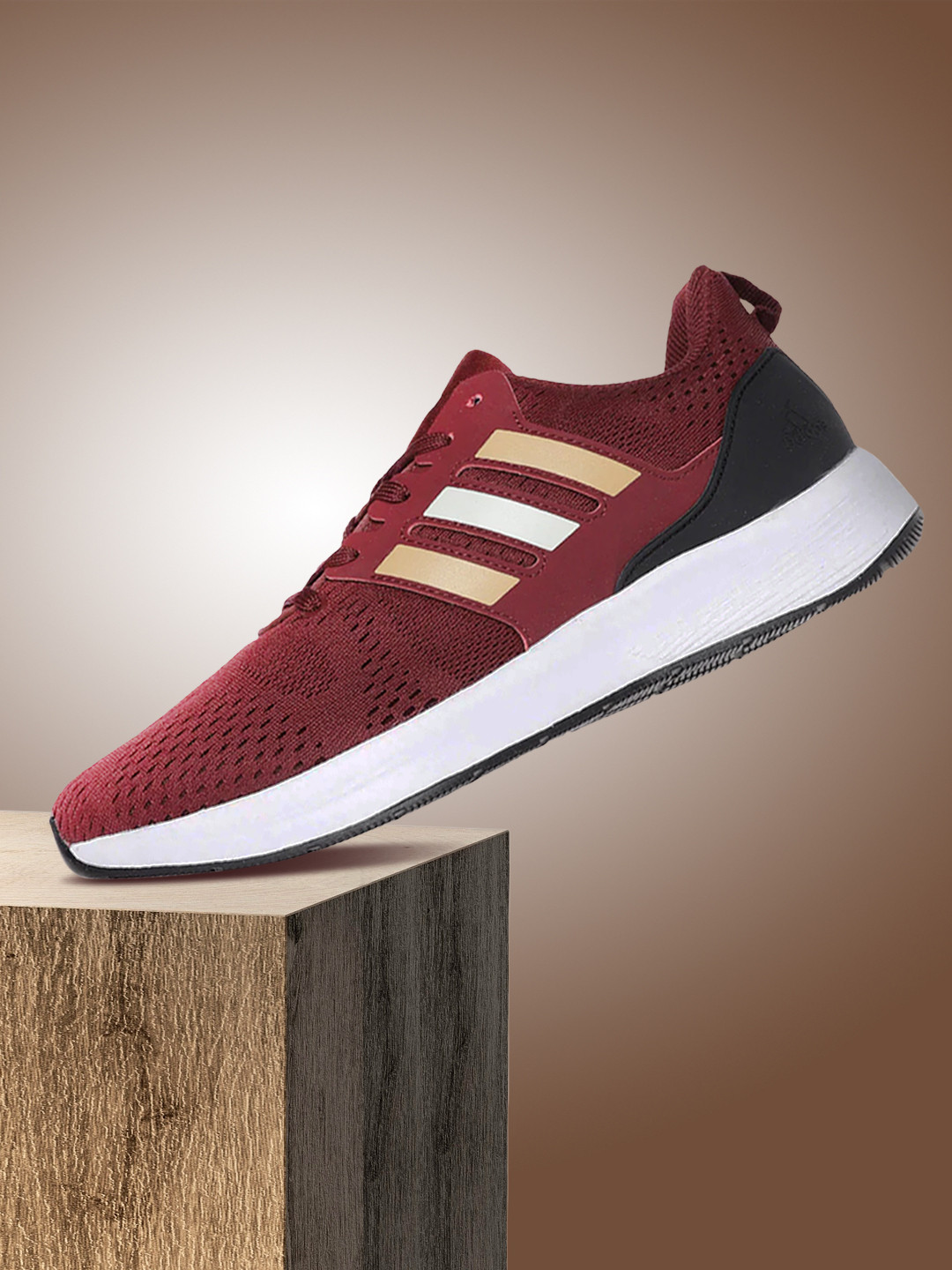 

ADIDAS Men Burgundy Woven Design Dasherr Running Shoes