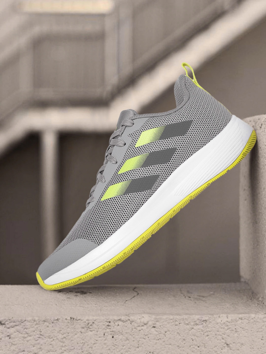 

ADIDAS Men Grey Woven Design Reyton Running Shoes