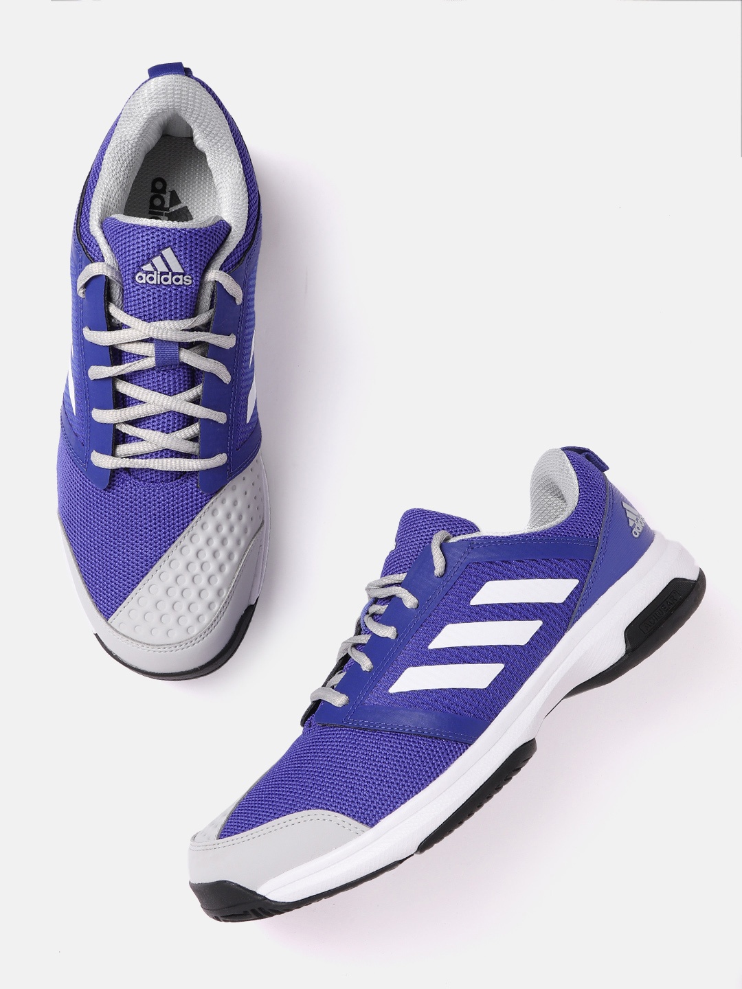 

ADIDAS Men Blue & Grey Woven Design Adiwear Stin Tennis Shoe