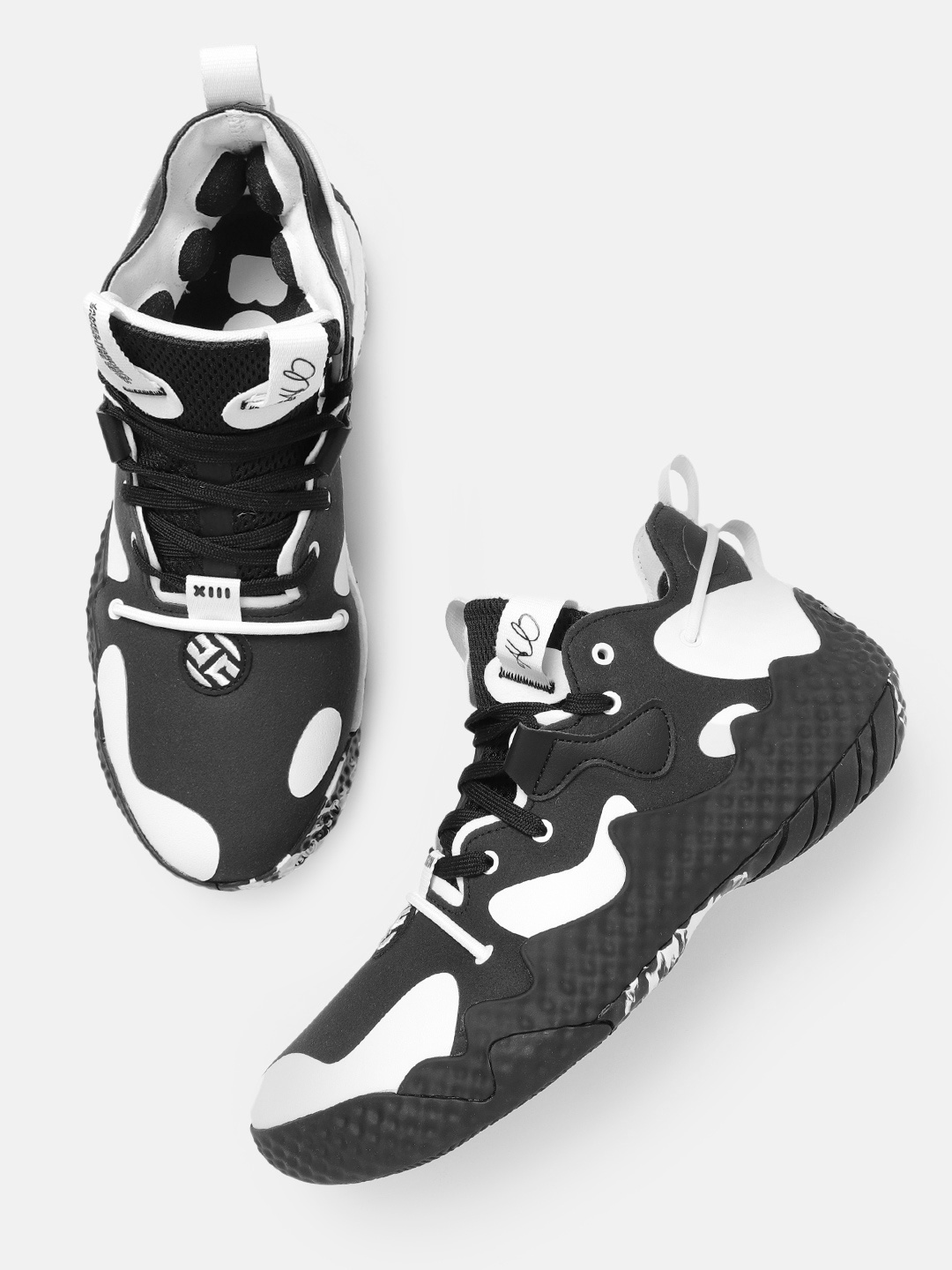 

ADIDAS Unisex Black & White Harden Vol. 6 Sustainable Basketball Shoes