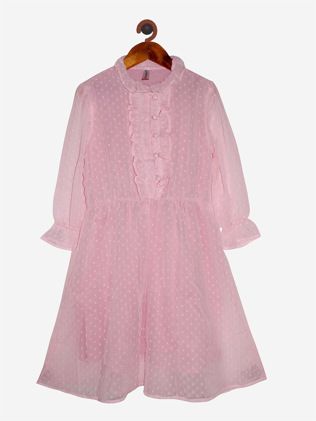 

KiddoPanti Pink Dress With Frill Detail