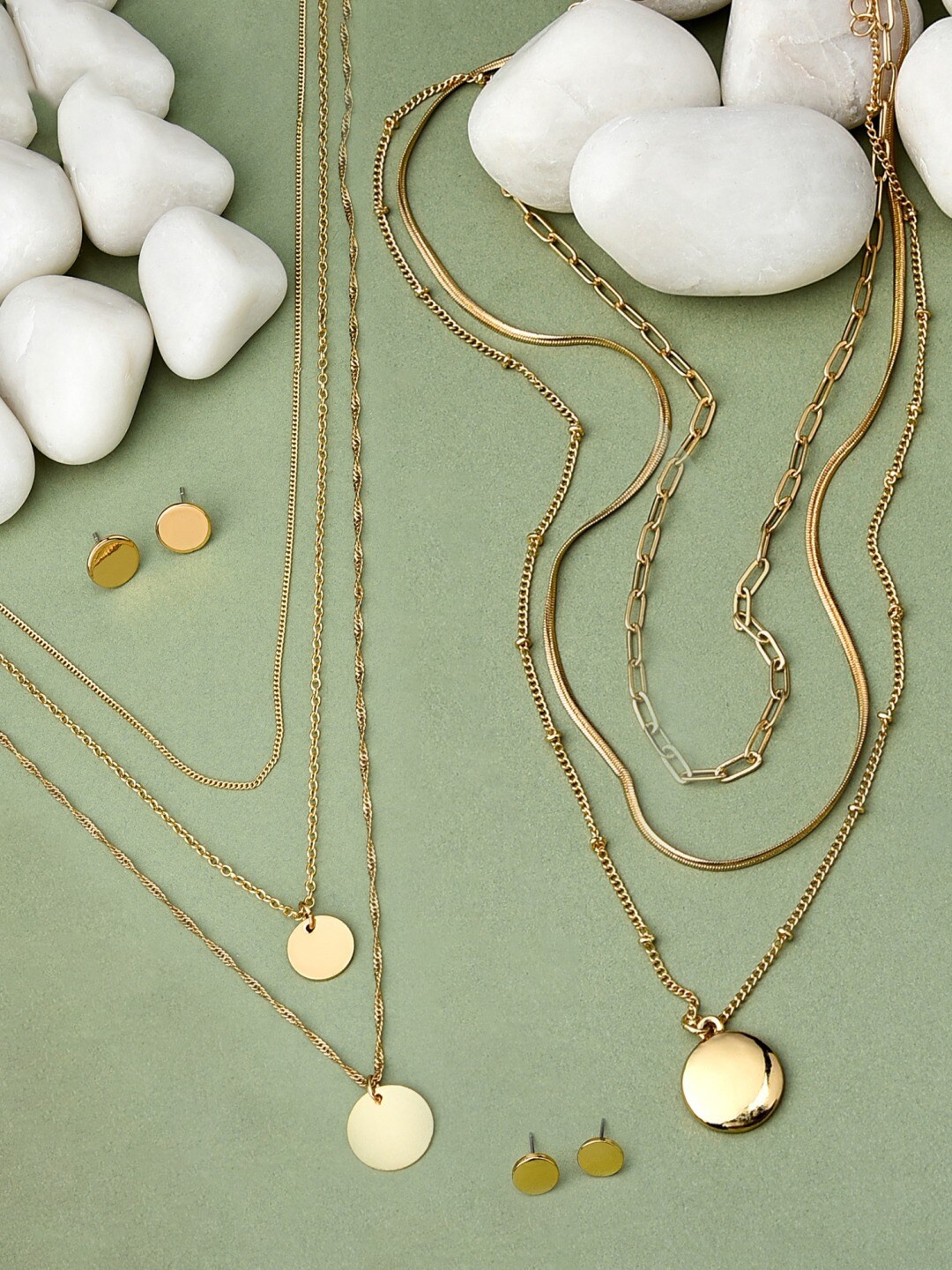 

AMI Gold-Plated Layered Chain Set Of 2