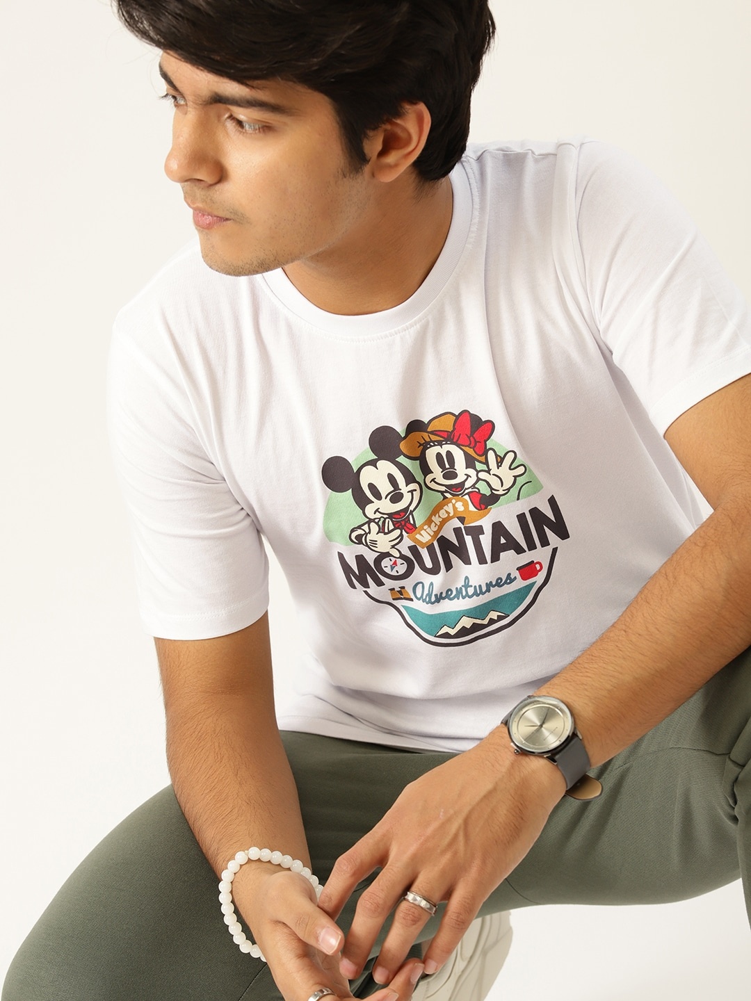 

Kook N Keech Disney Teens Boys White Printed Pure Cotton T-shirt