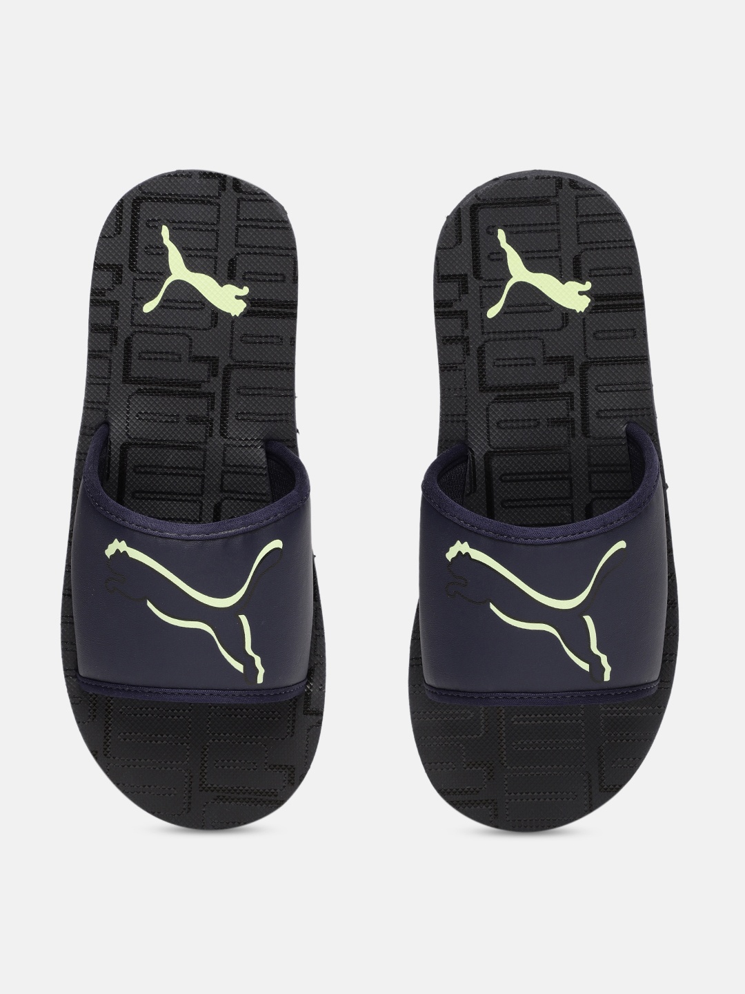

Puma Unisex Navy Blue Stellar Slide V6 Printed Sliders